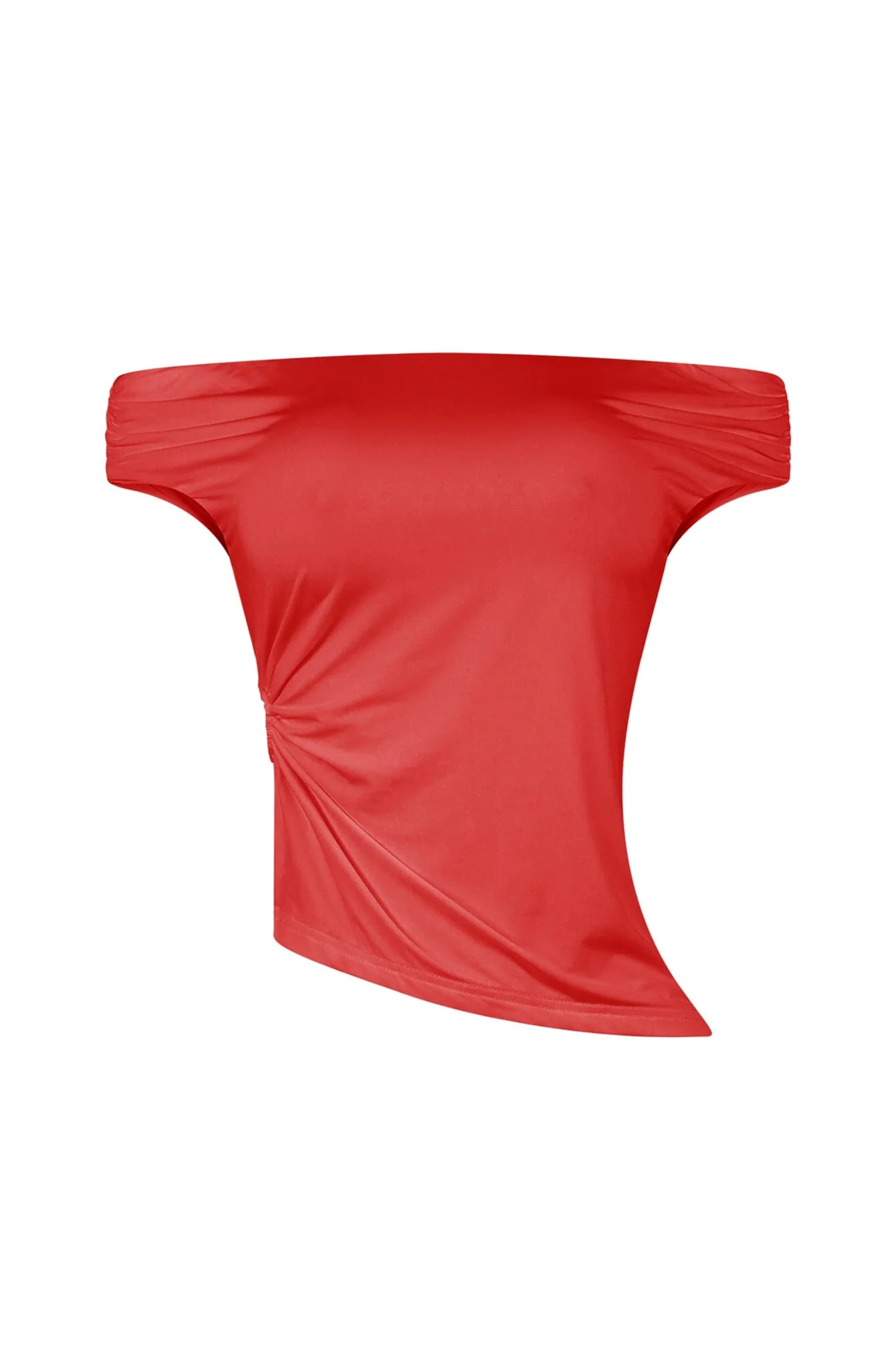 Better Off Shoulder Metal Trim Top - Image 5