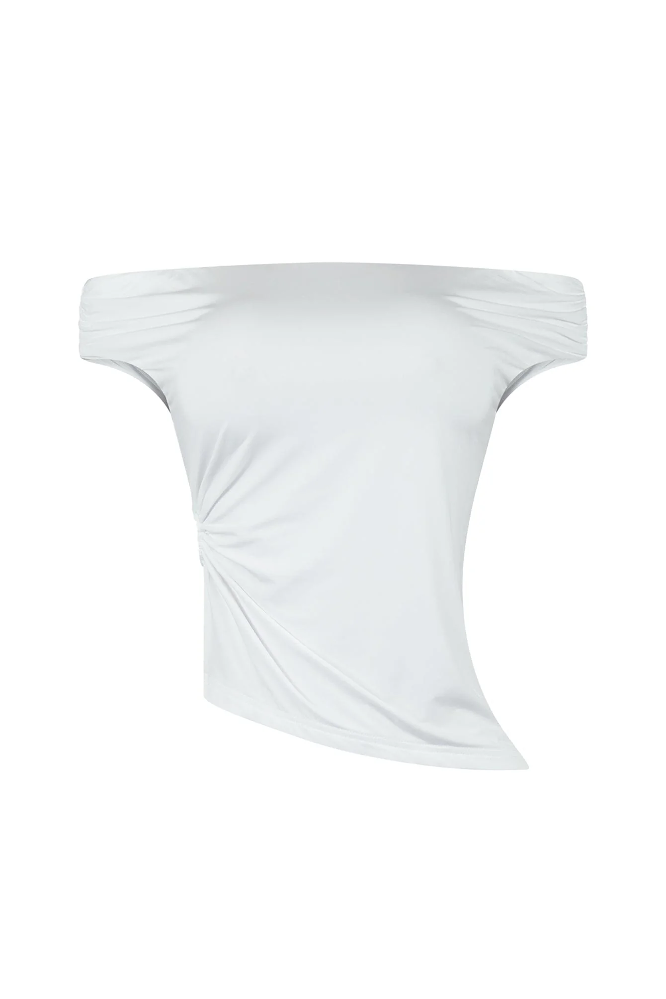 Better Off Shoulder Metal Trim Top - Image 6