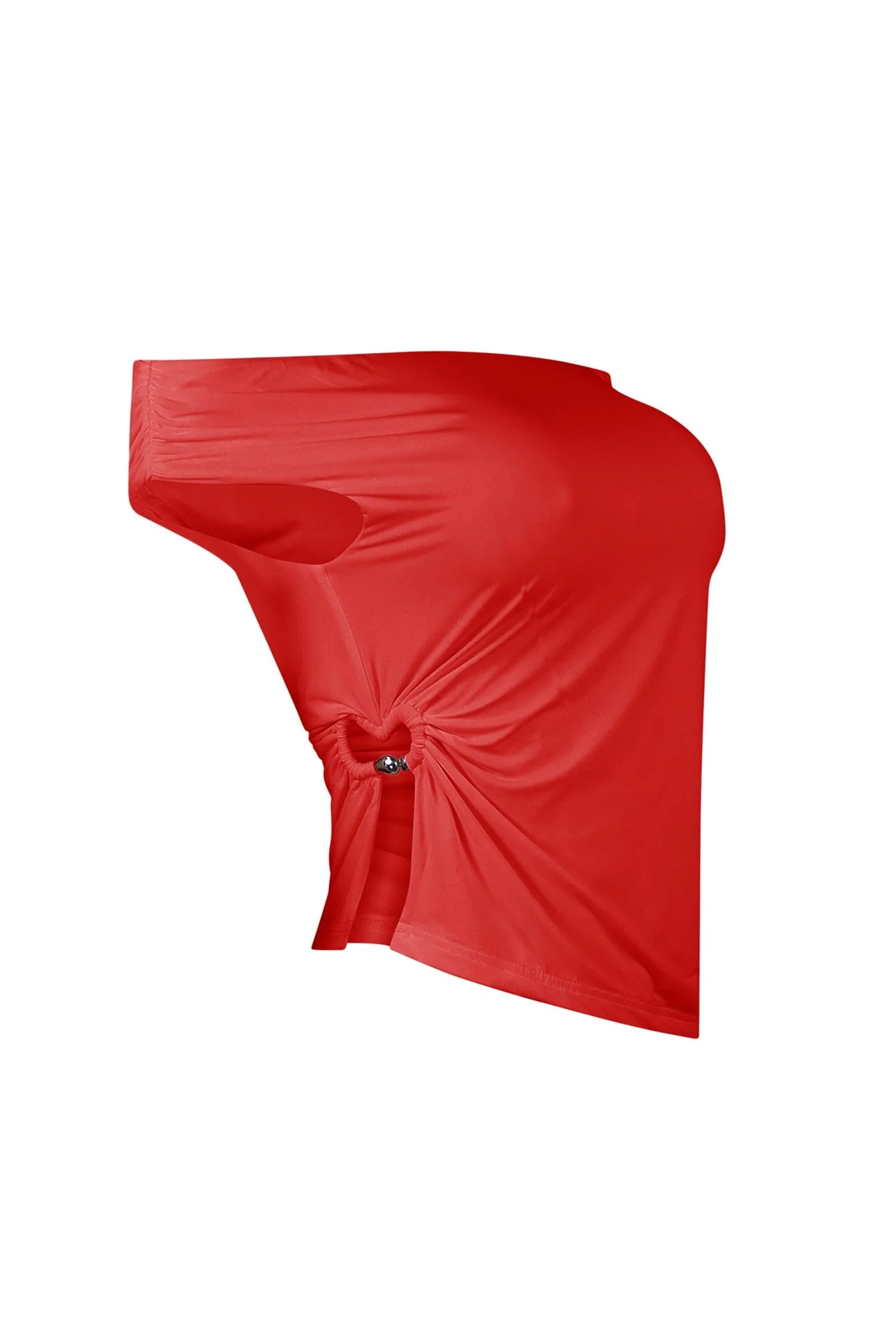 Better Off Shoulder Metal Trim Top - Image 7