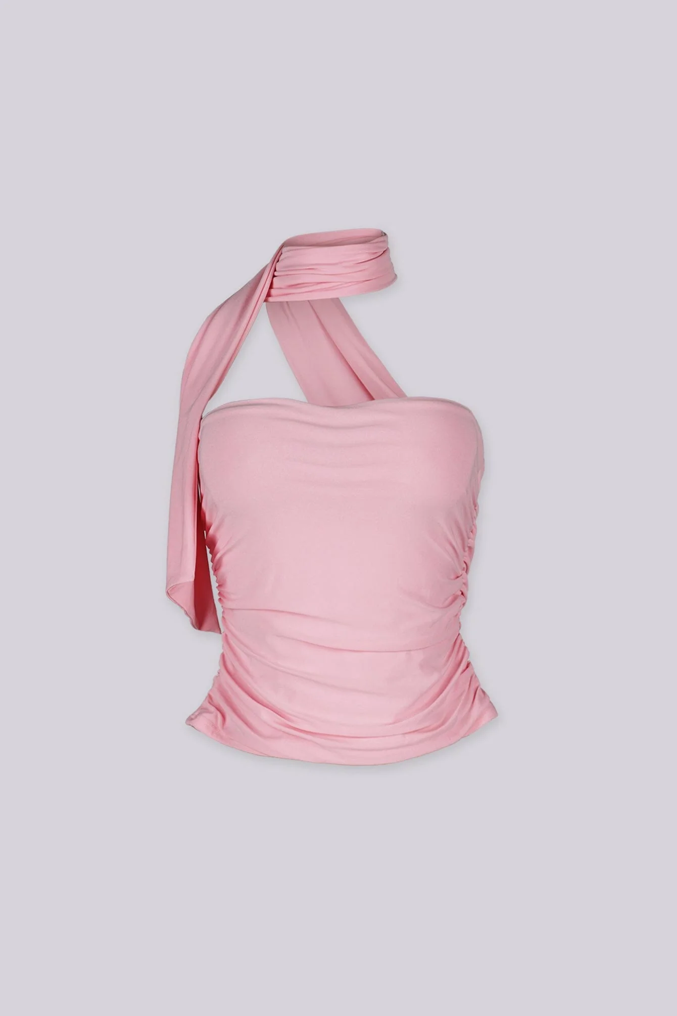 Bibi Ruched Scarf Crop Top - Image 5