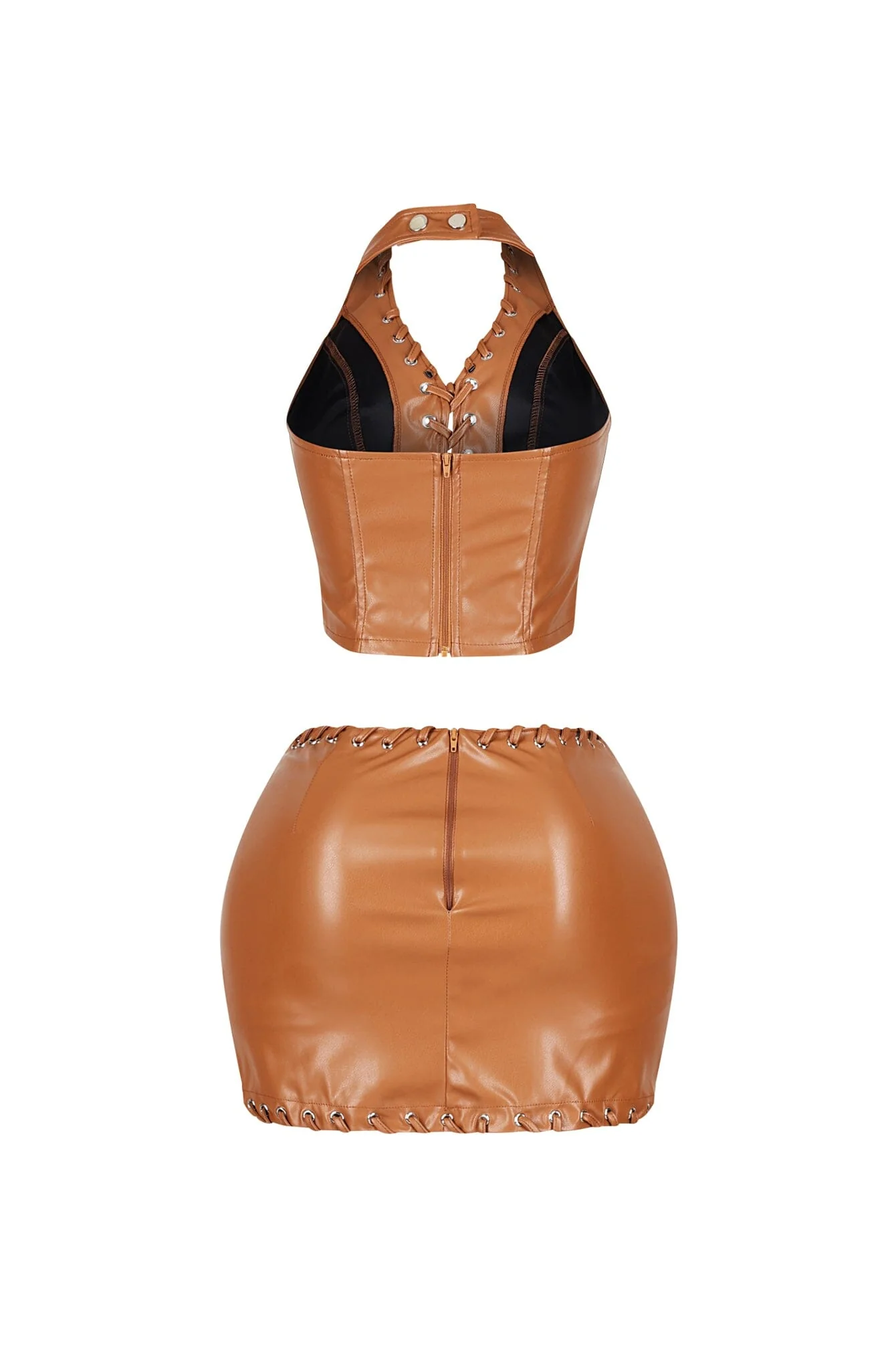 Big On Trouble PU Skirt SET - Image 7