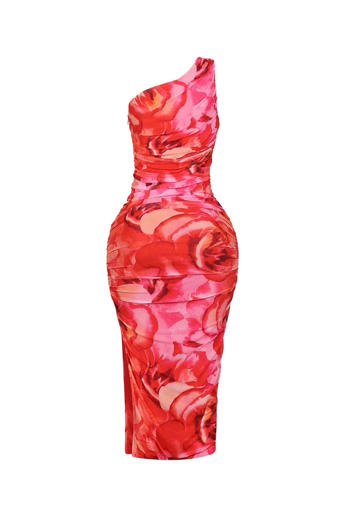 Bloomline One Shoulder Ruched Dress - Image 5