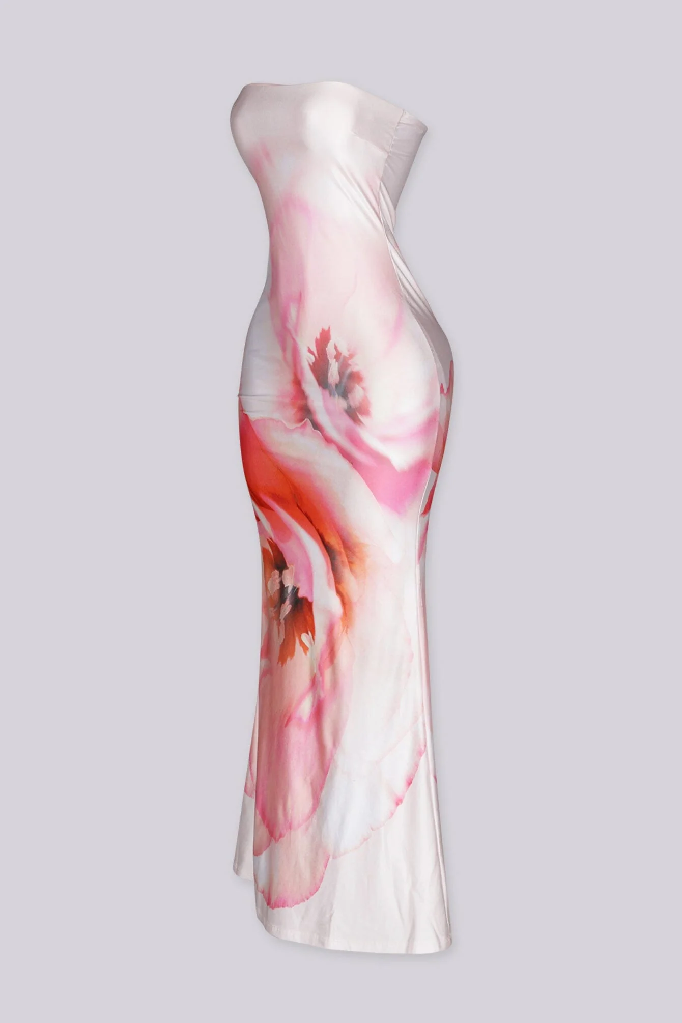 Blush Bloom Strapless Maxi Dress - Image 4