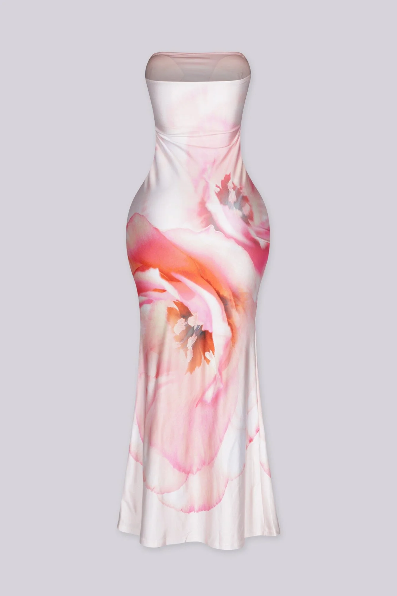 Blush Bloom Strapless Maxi Dress - Image 5