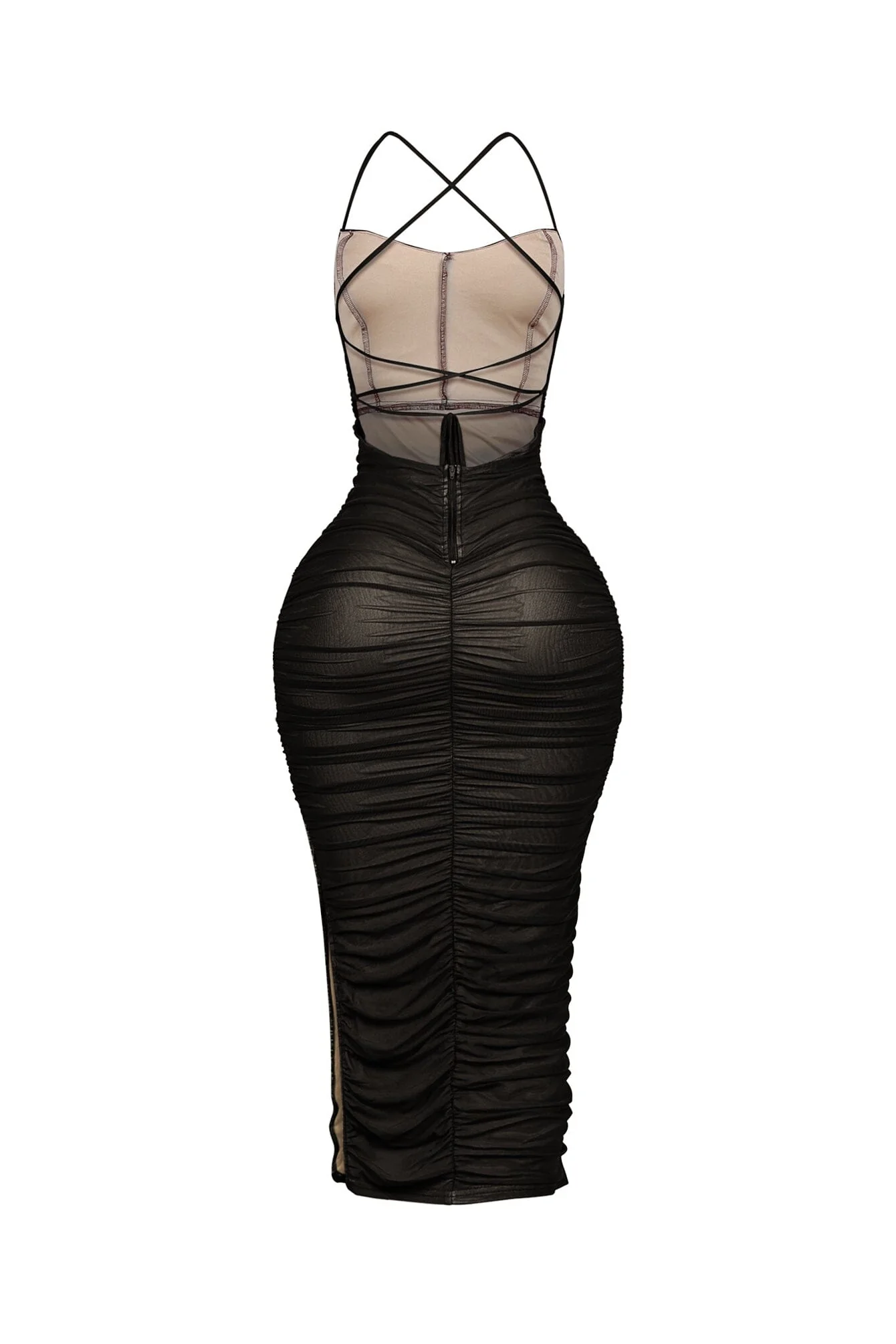 Body Talk Ruched Midi Dress - Image 10