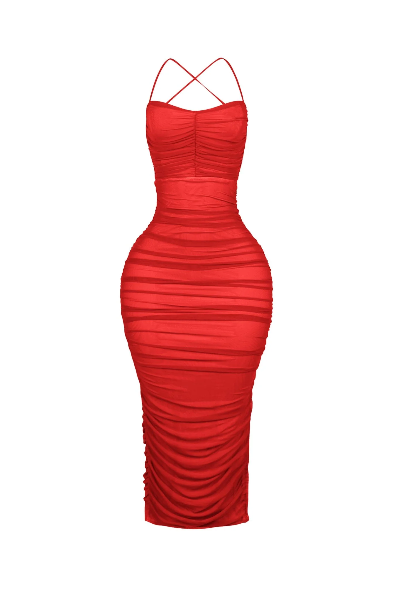 Body Talk Ruched Midi Dress - Image 6