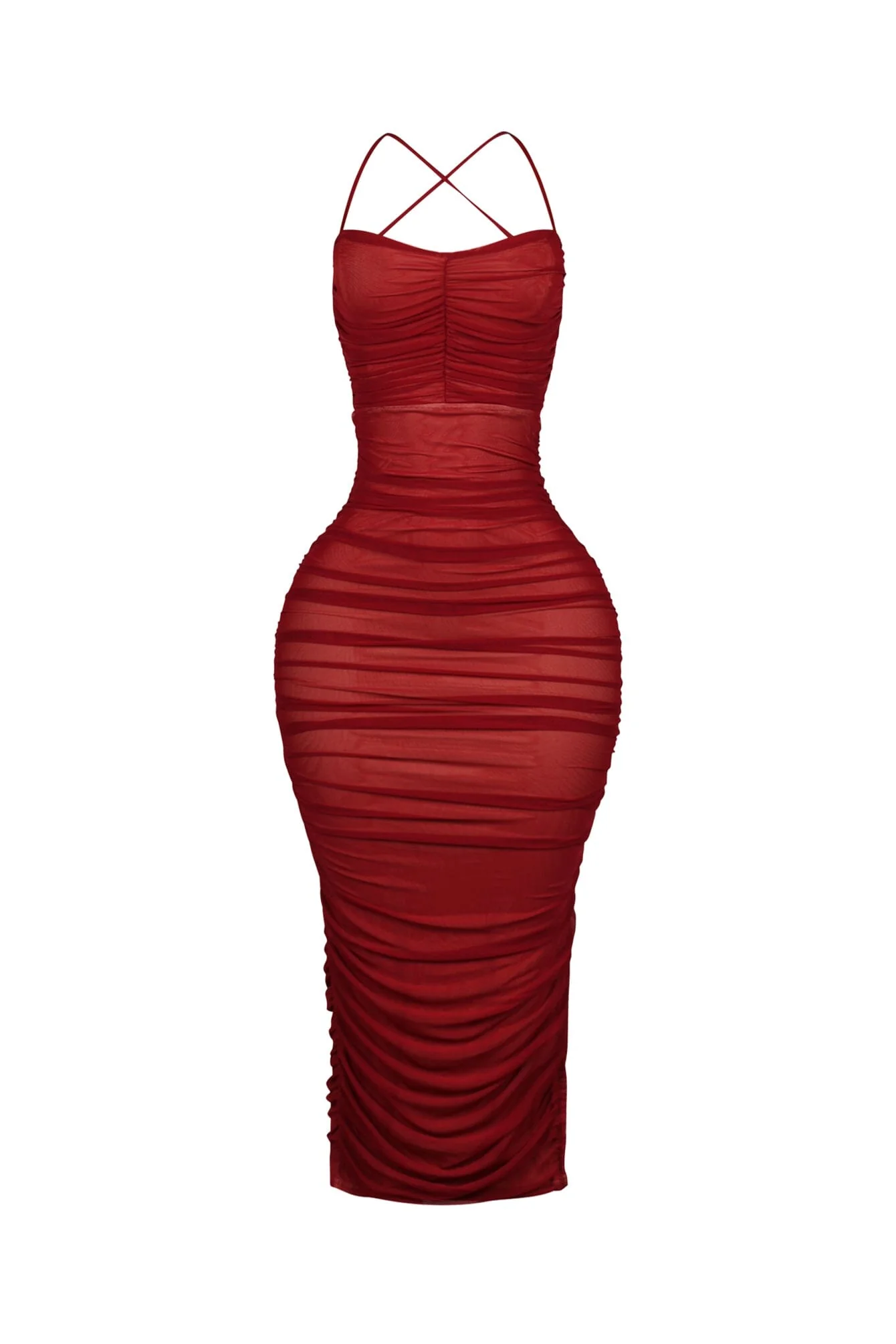 Body Talk Ruched Midi Dress - Image 8
