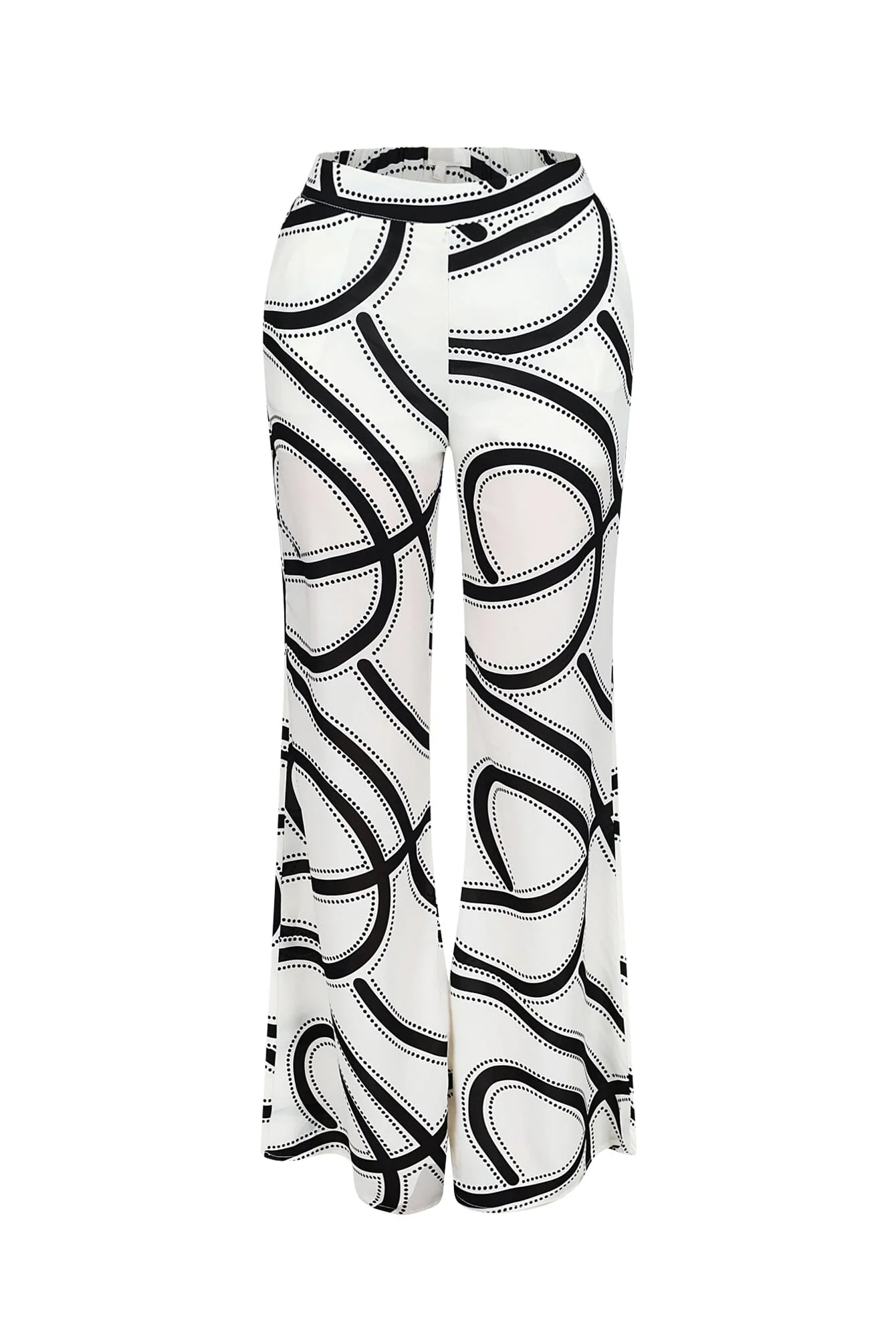 Boho Geometric Print Wide Leg Pants - Image 2