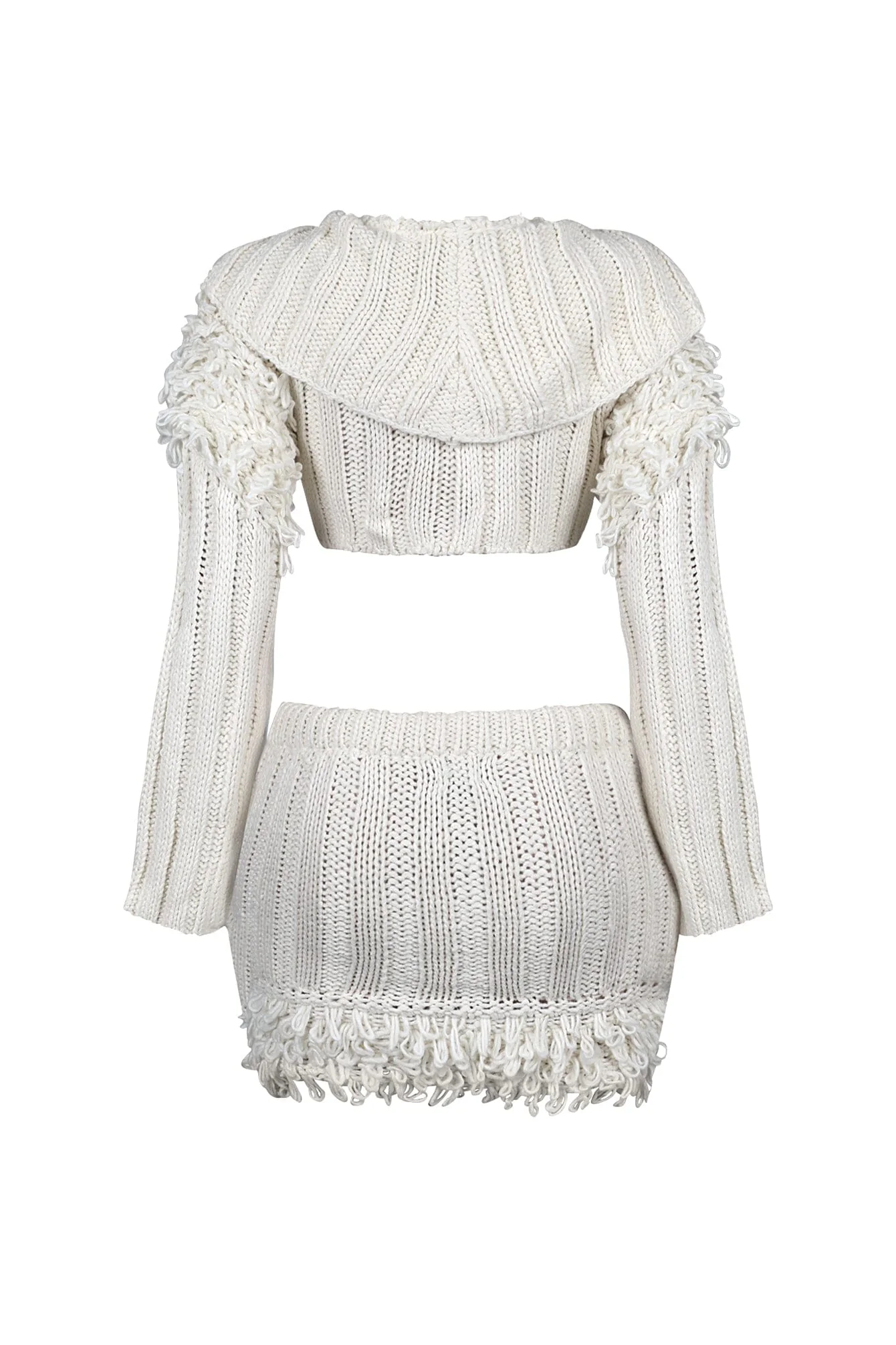 Briana Knit Cropped Top & Skirt SET - Image 10