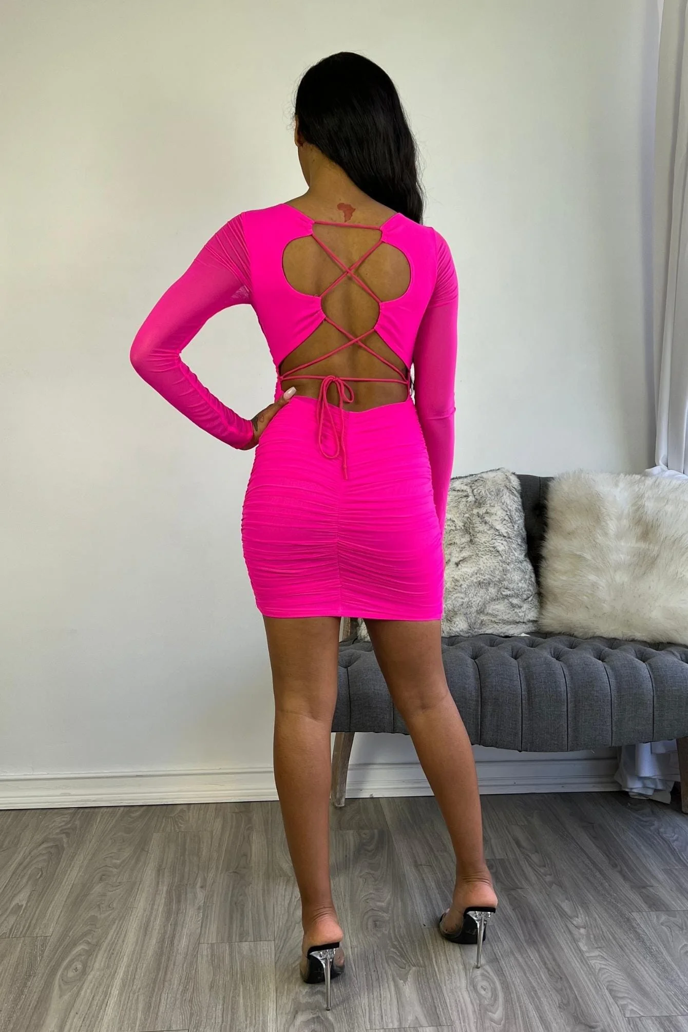 Bringing the Light Mesh Mini Dress - Image 7