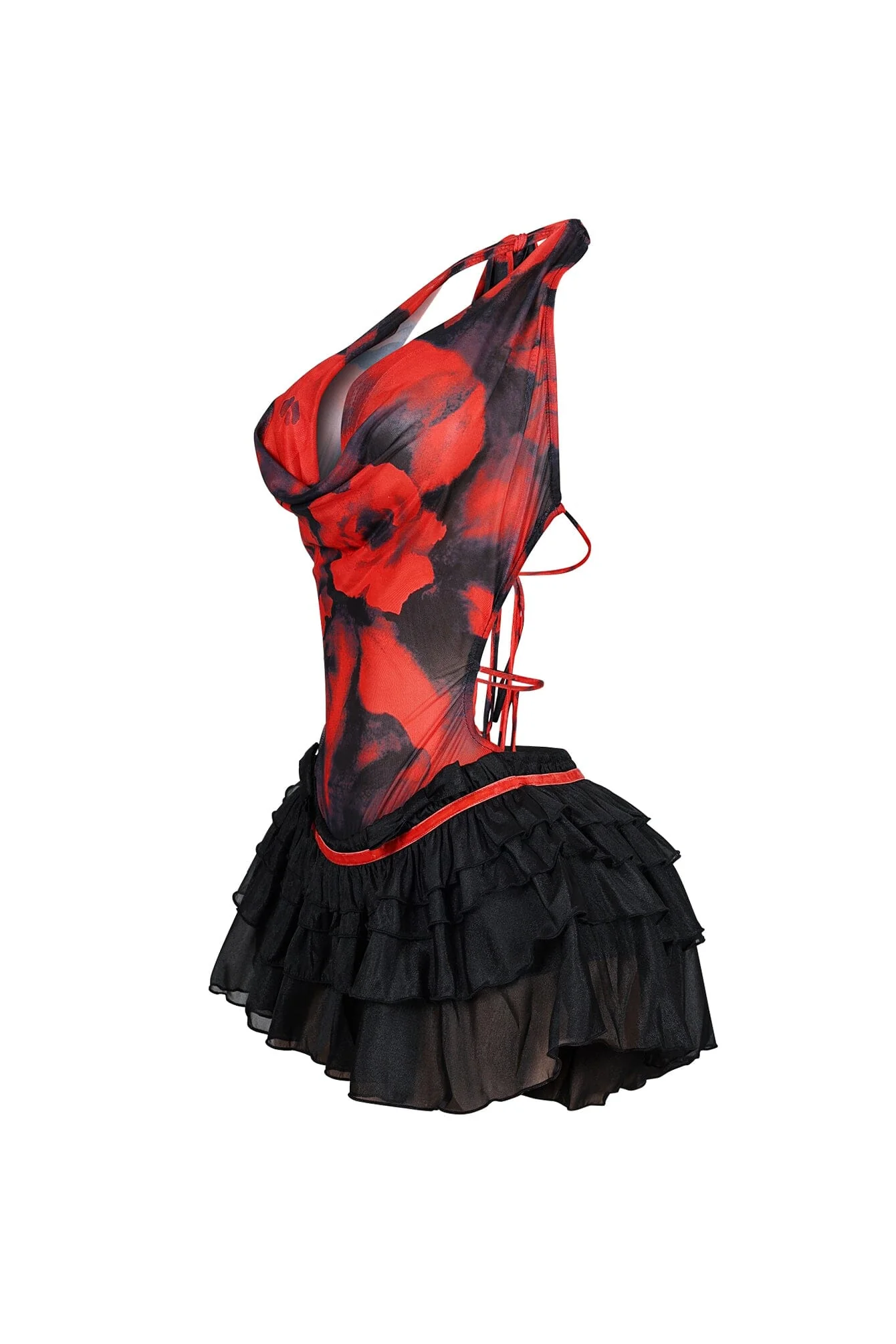 Bucky Mesh Floral Tutu Mini Dress - Image 5