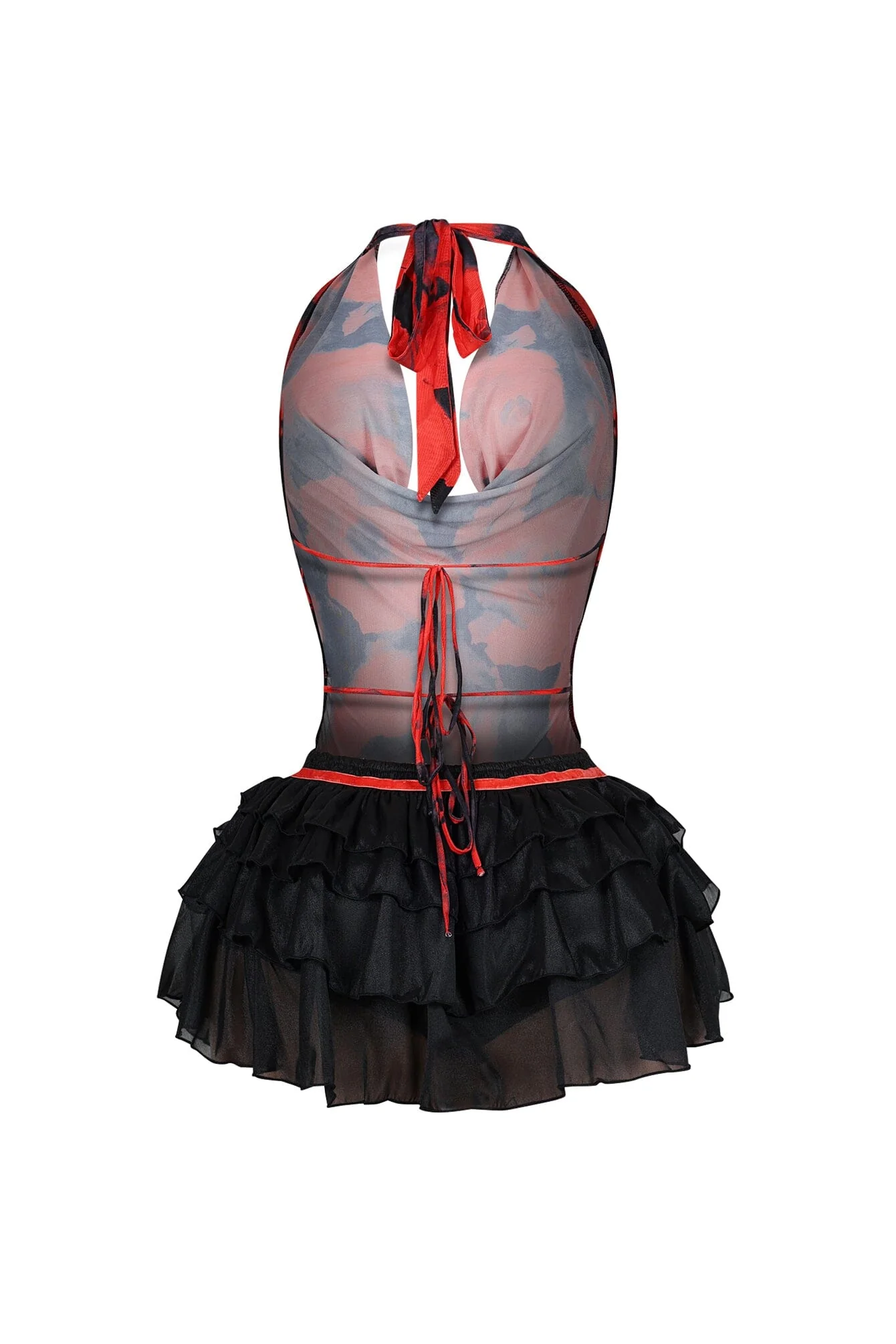 Bucky Mesh Floral Tutu Mini Dress - Image 6