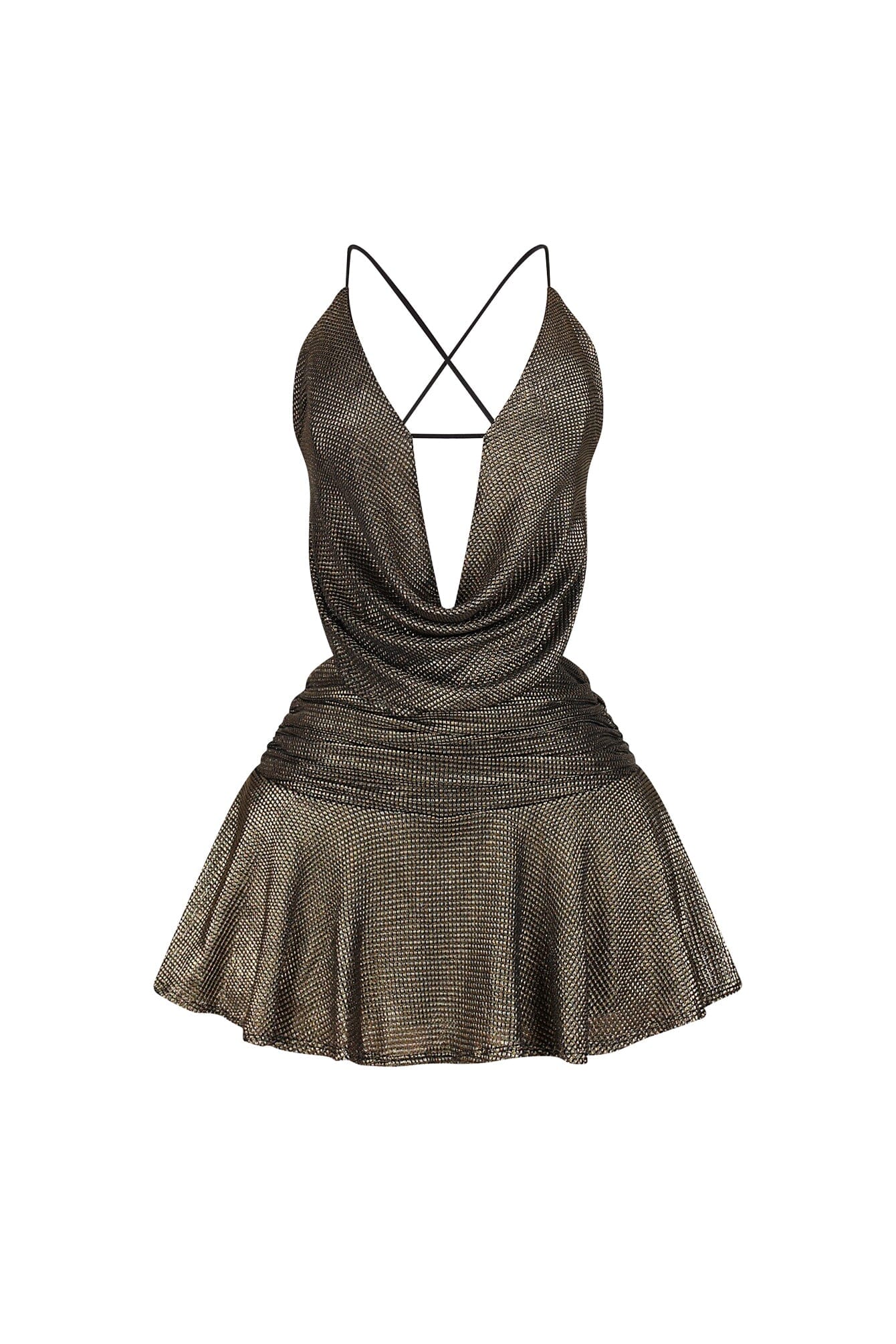 Buzzy Honey Flared Mini Dress - Image 4