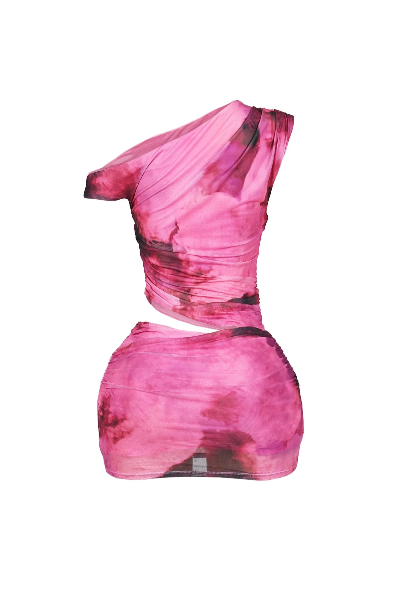 Cabo Mesh Print Cutout Mini Dress - Image 8
