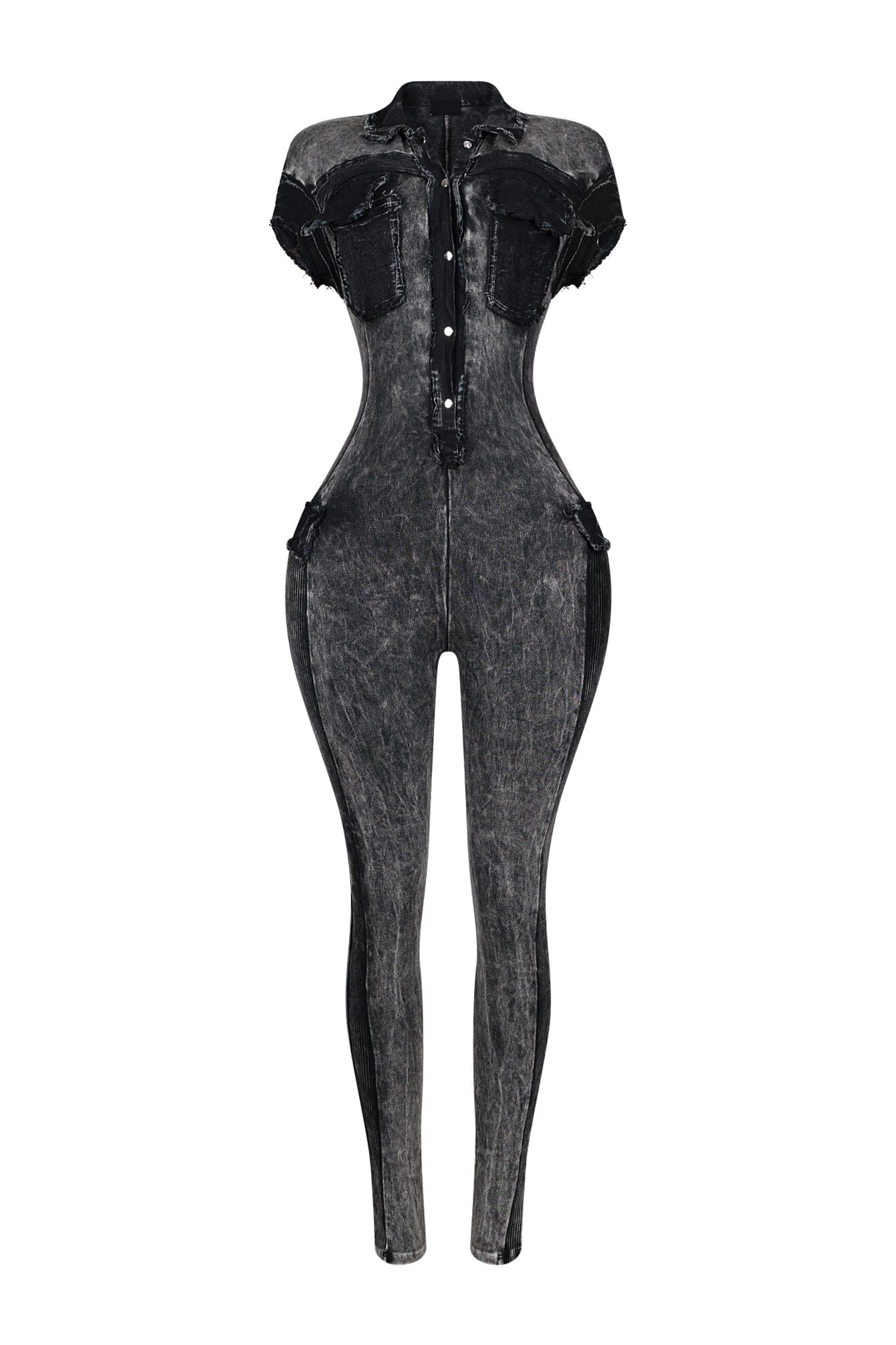 Cady Mineral Washed Frayed Jumpsuit - Image 3
