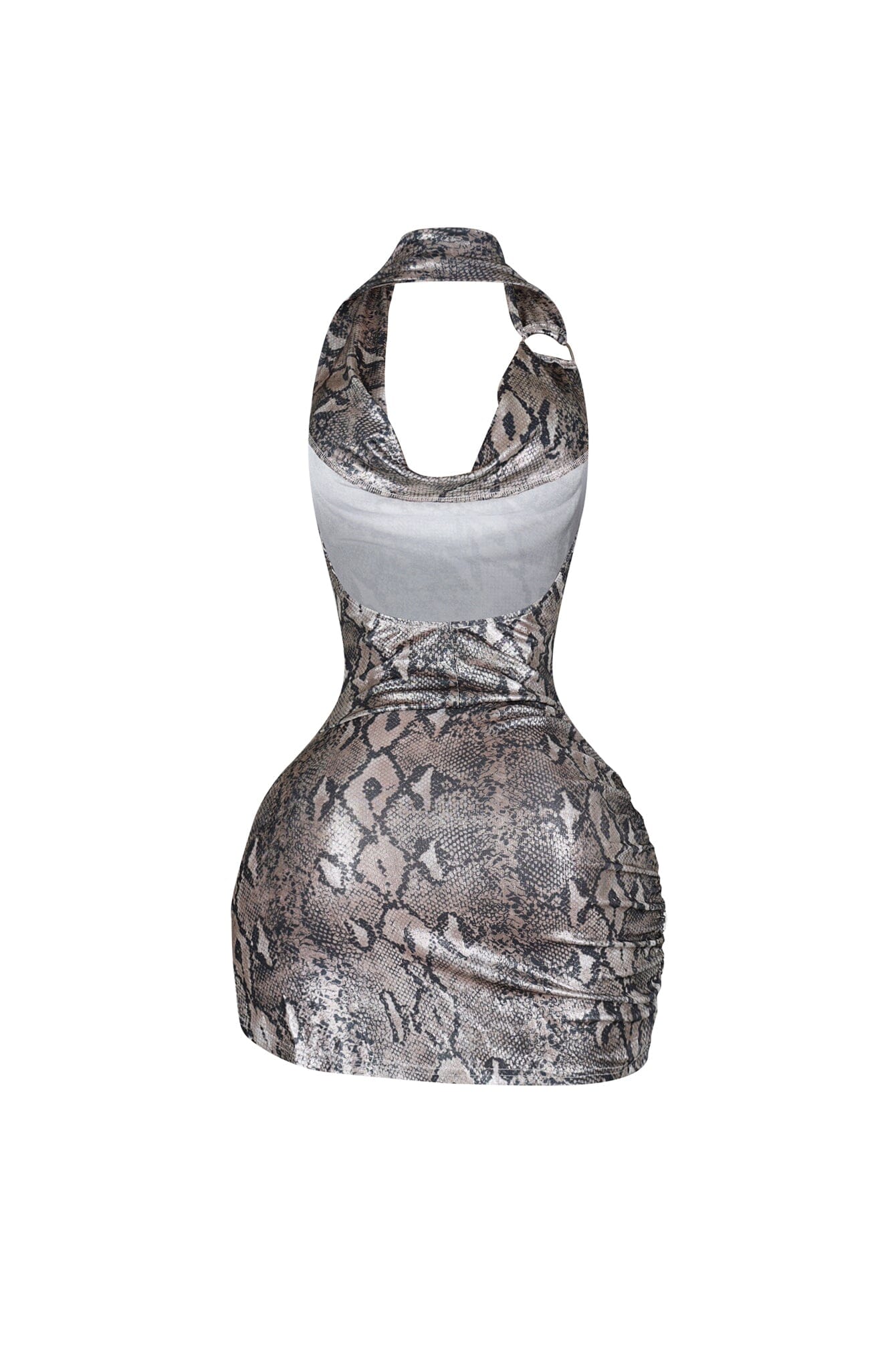 Cairo Foil Snake Print Mini Dress - Image 5