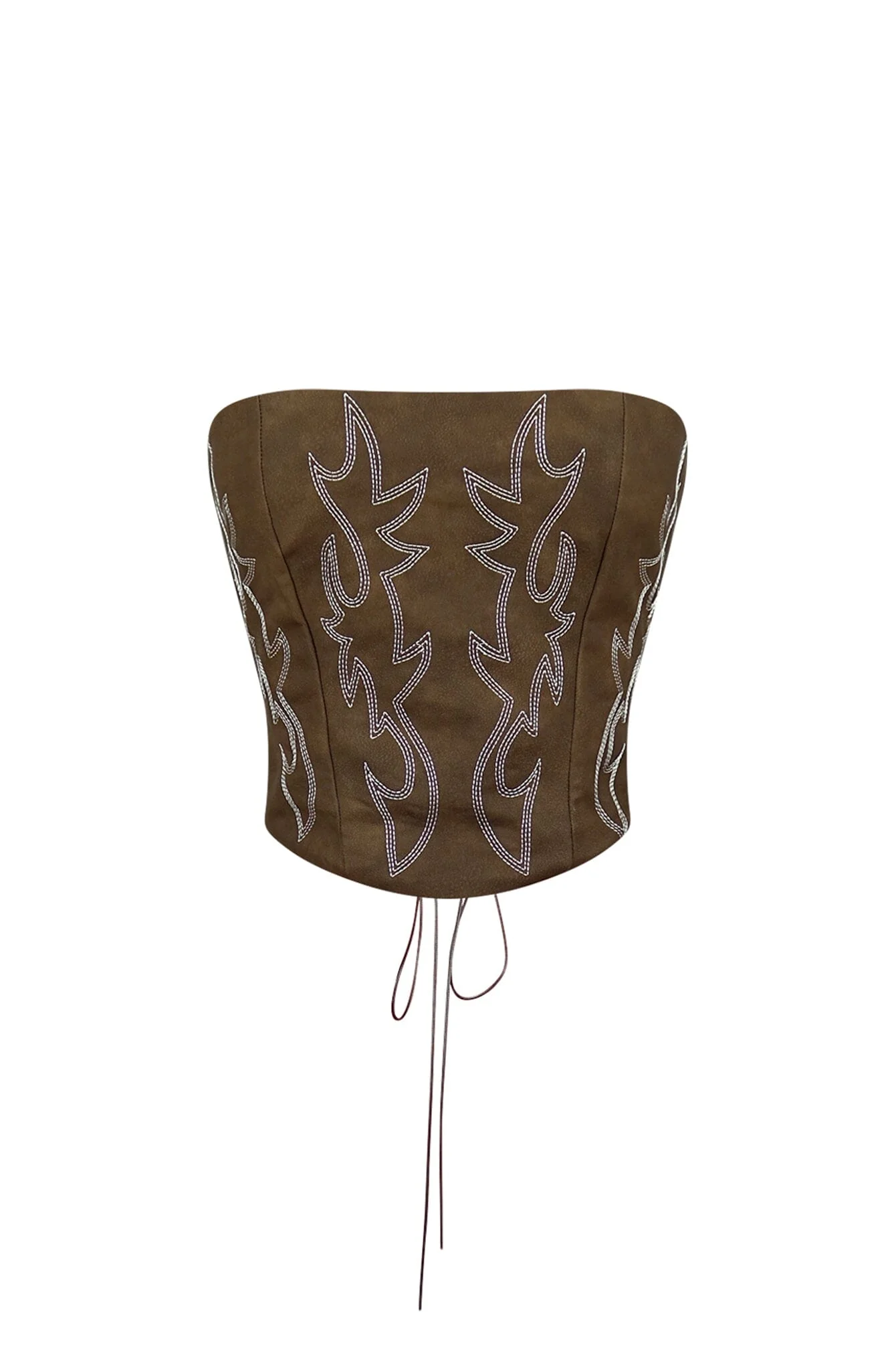 Call Me Again PU Western Corset Top - Image 6