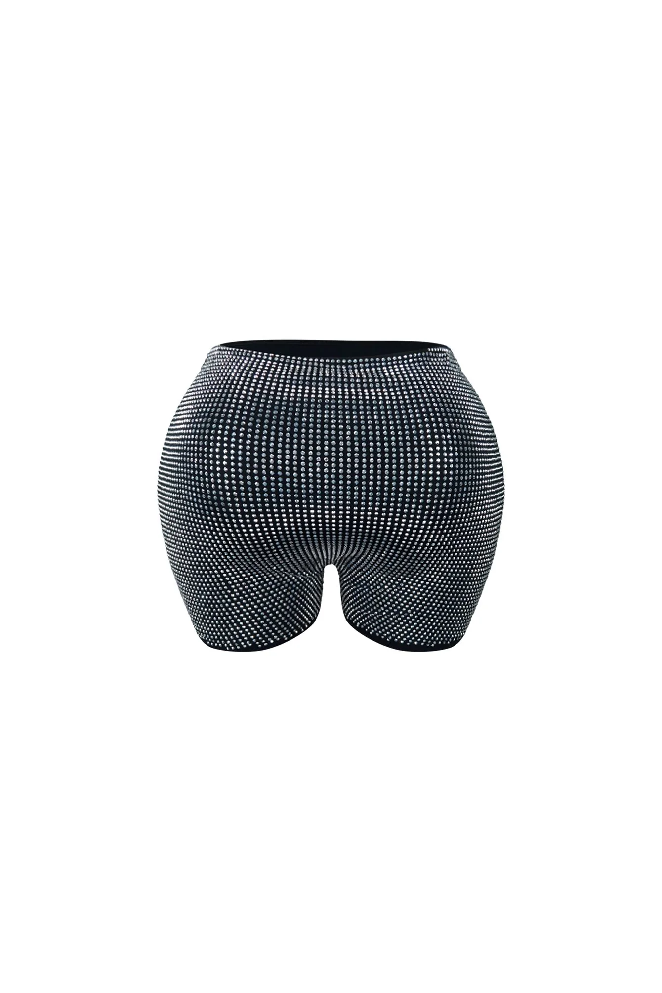 Can't Handle Rhinestone High Waist Shorts - Image 4