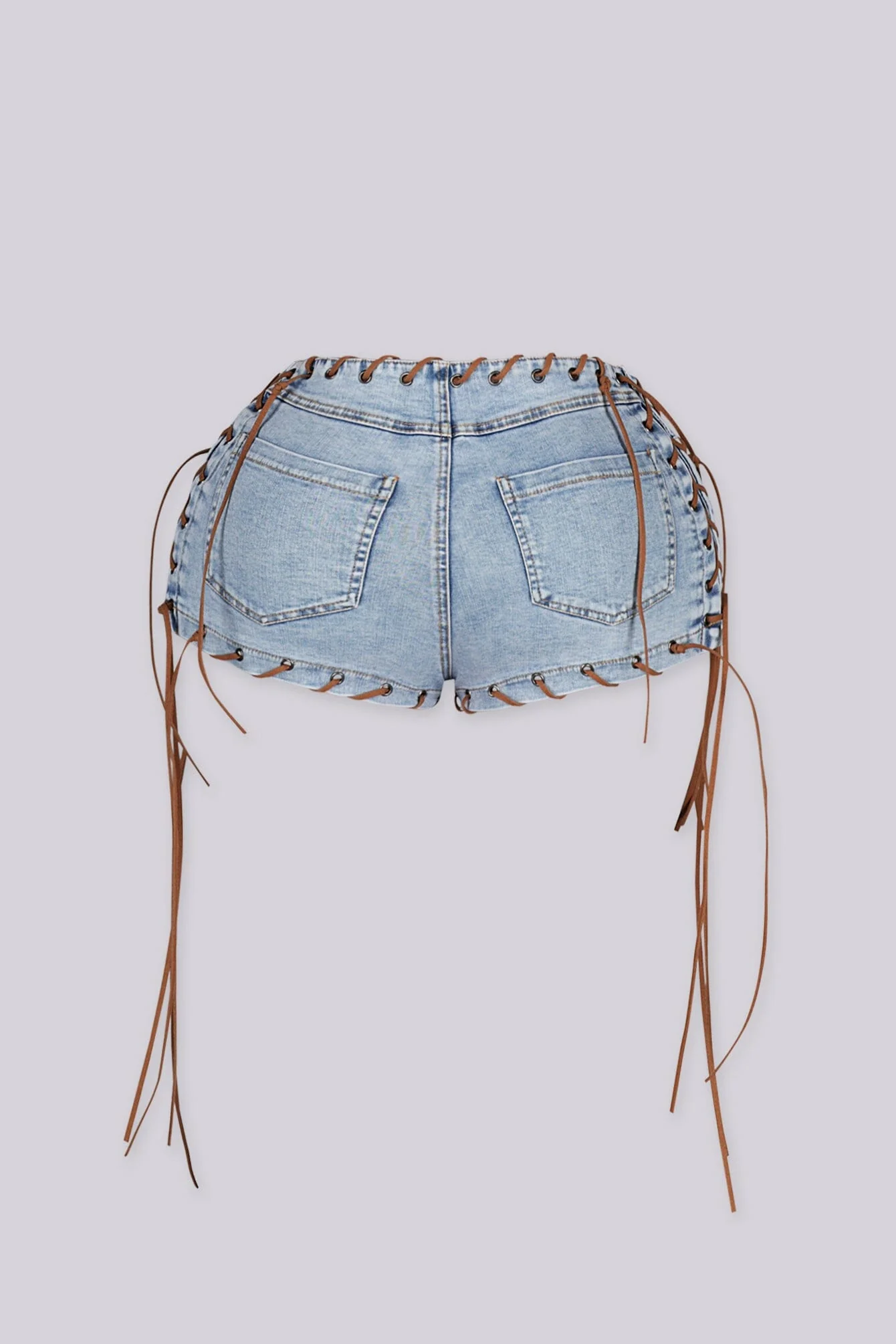 Canyon Tie Denim Shorts - Image 6