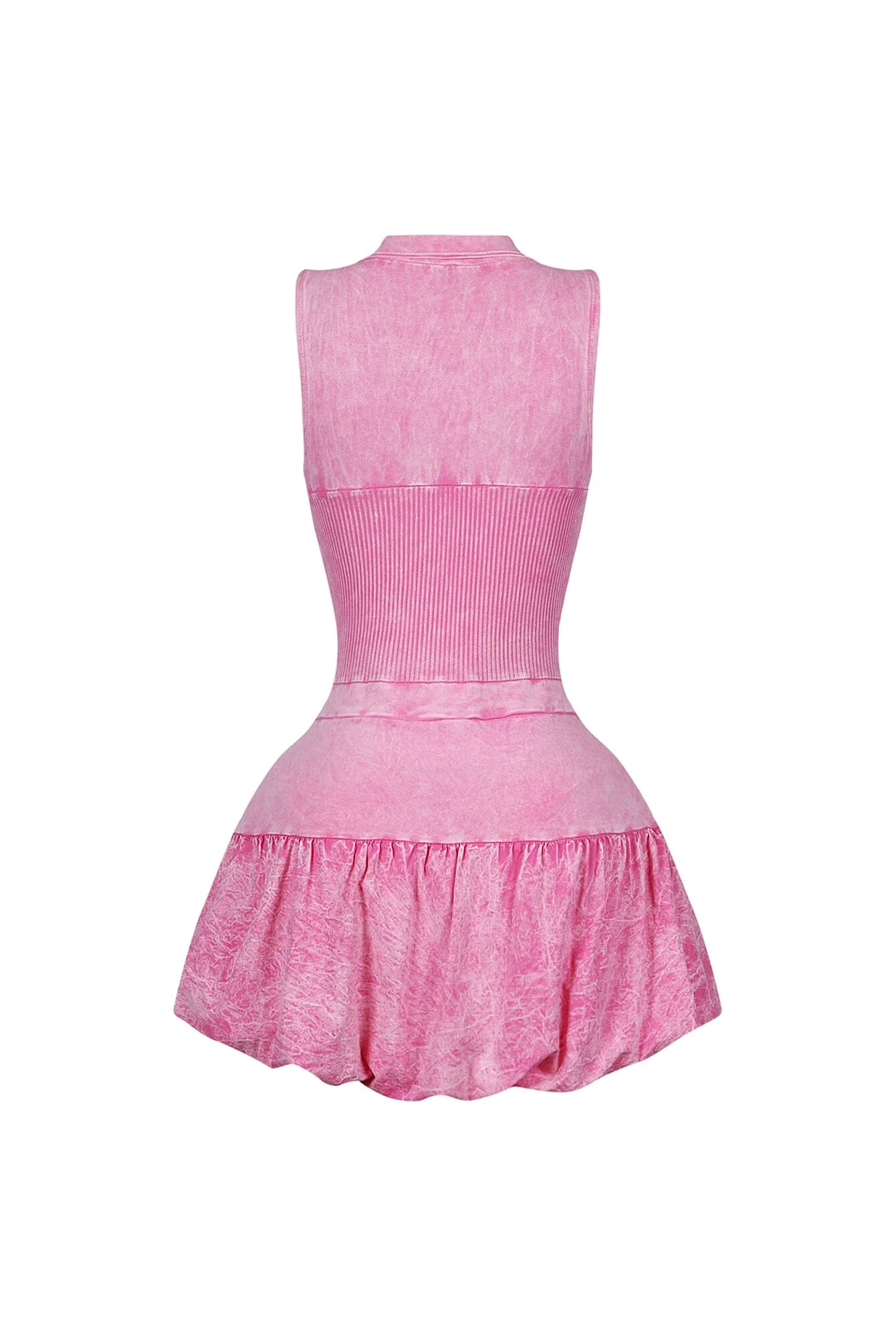 Cecilia Mineral Washed Corset Bubble Mini Dress - Image 8