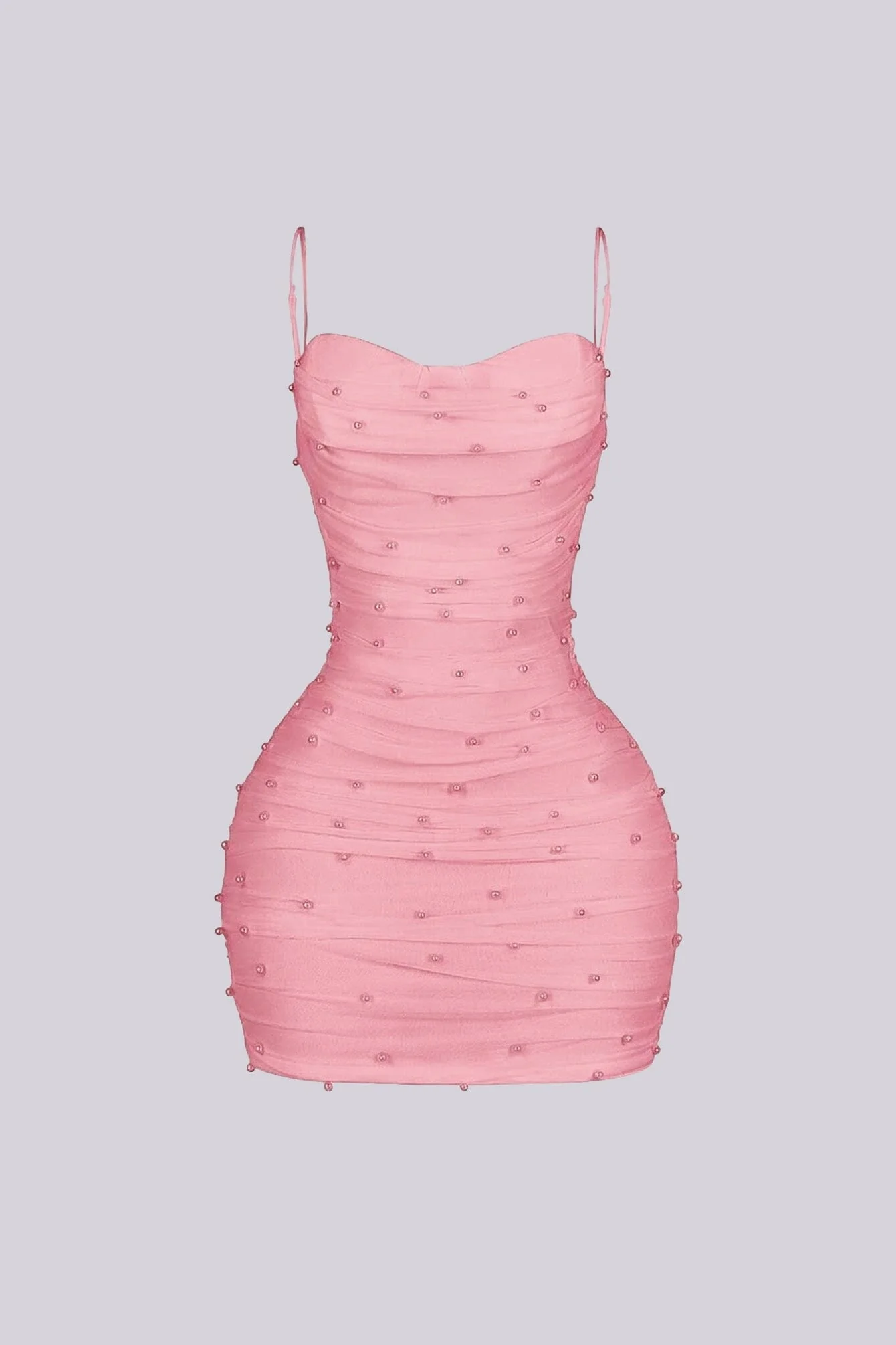 Celebrate Pearl Mesh Mini Dress - Image 18