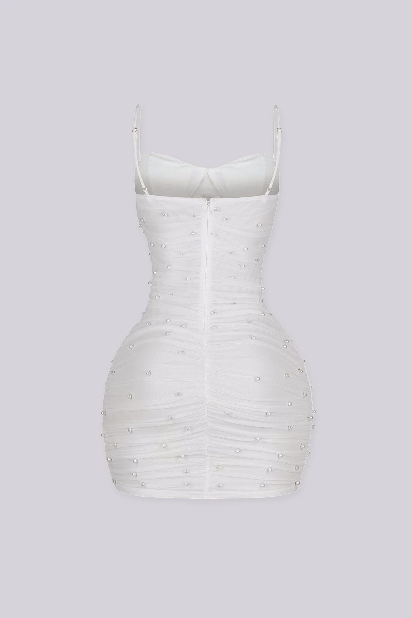 Celebrate Pearl Mesh Mini Dress - Image 21