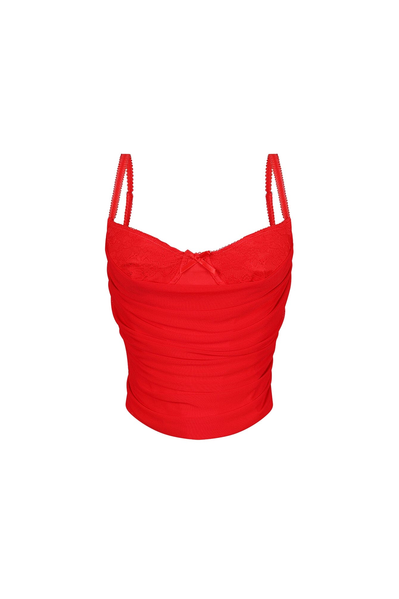 Celeste Lace Mesh Corset Tank Top - Image 3