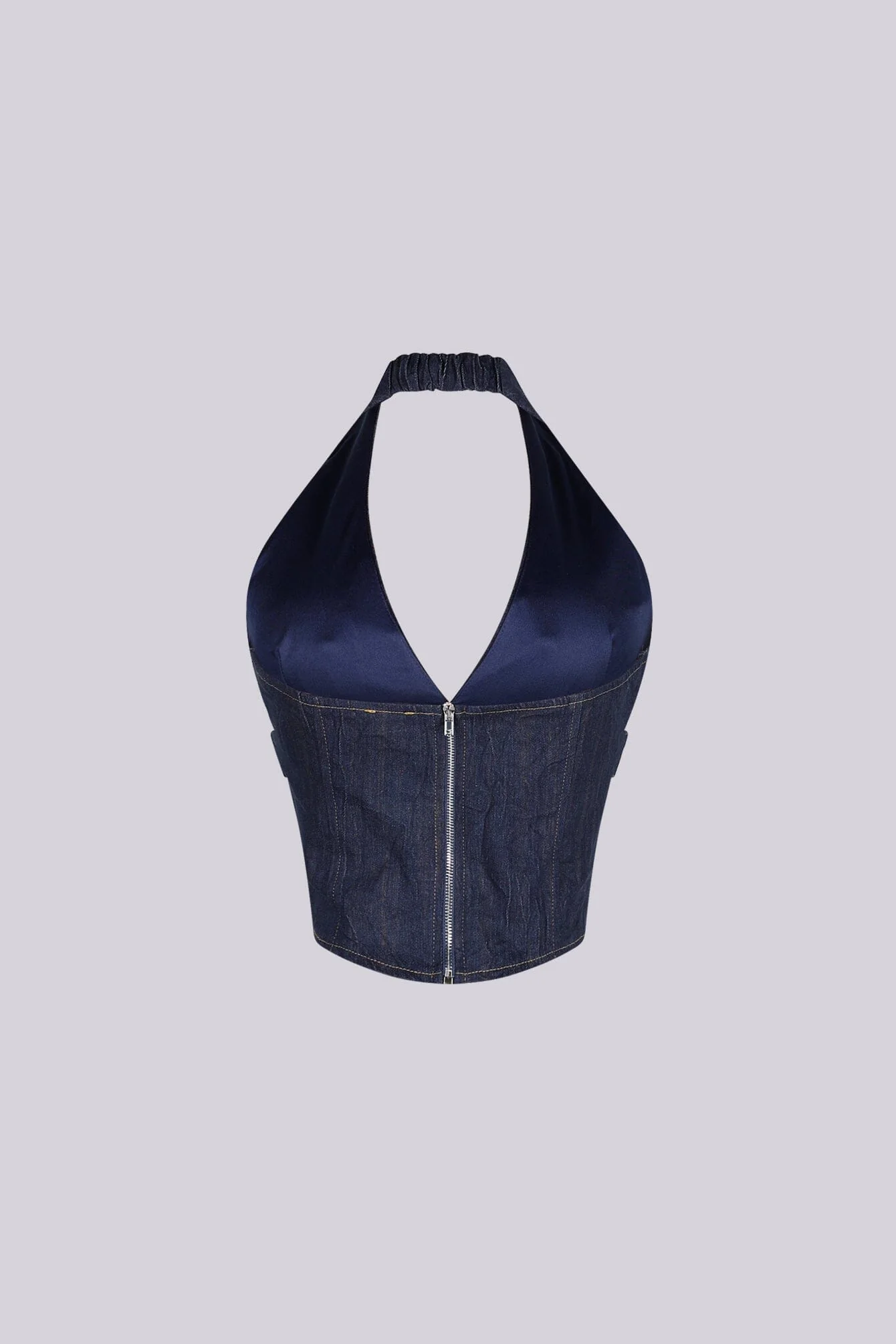 Chantal Denim Halter Top - Image 5
