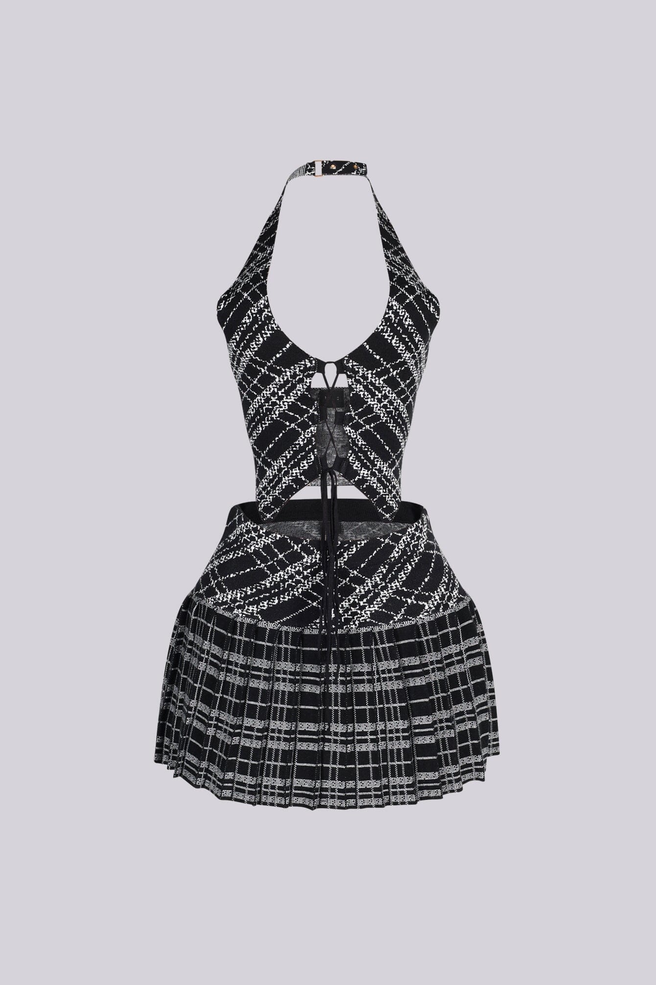 Charlotte Knit Halter Top & Mini Skirt SET - Image 5