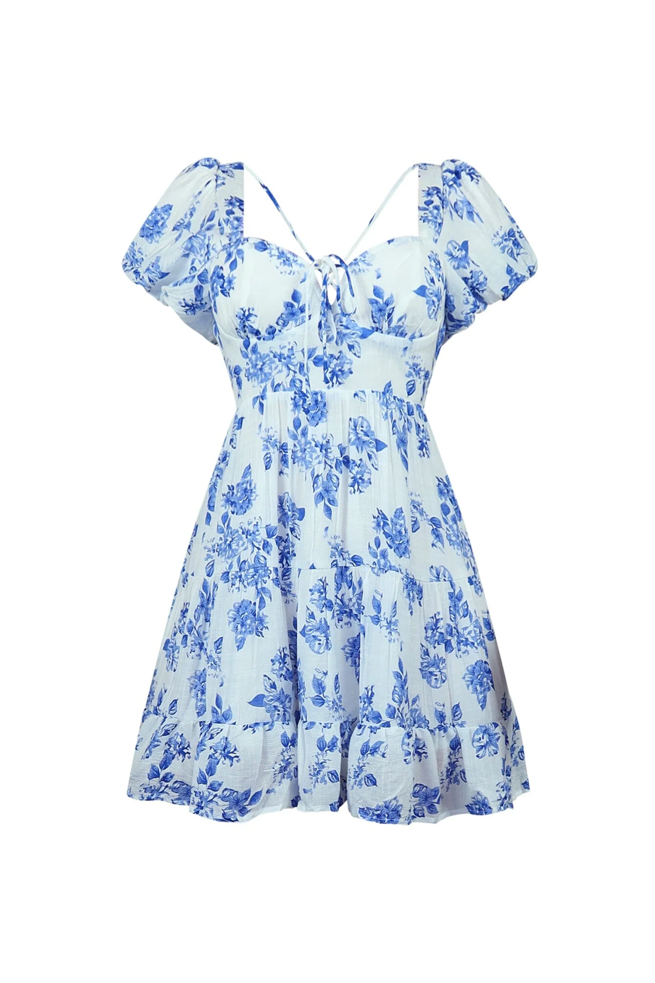 Cherish Me Floral Ruffle Mini Dress - Image 4