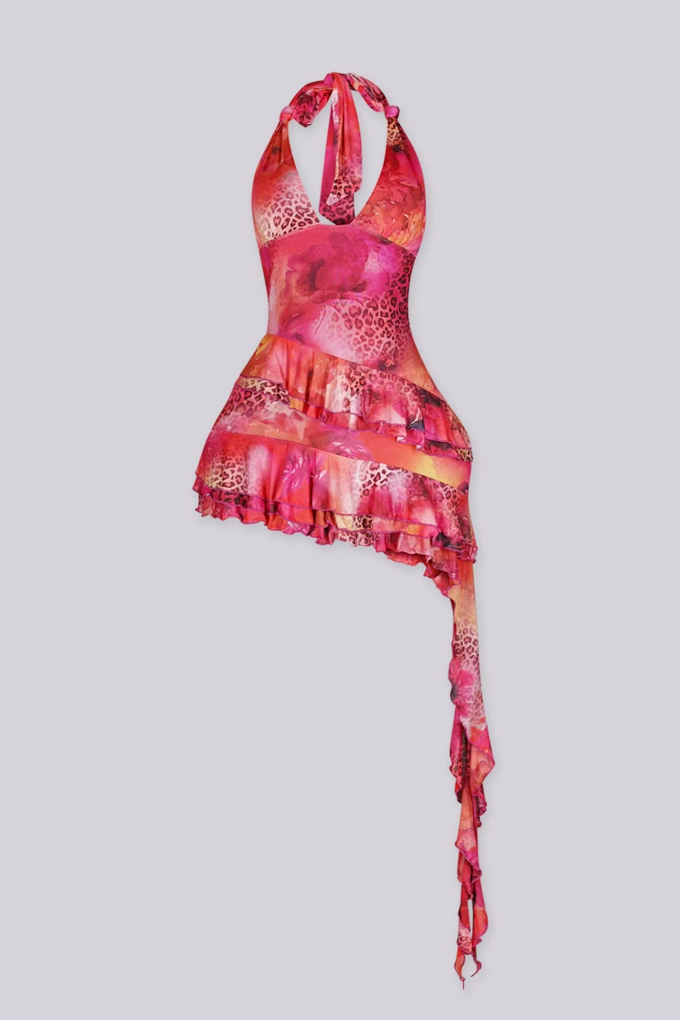 Cherry Kiss Halter Mini Dress - Image 5