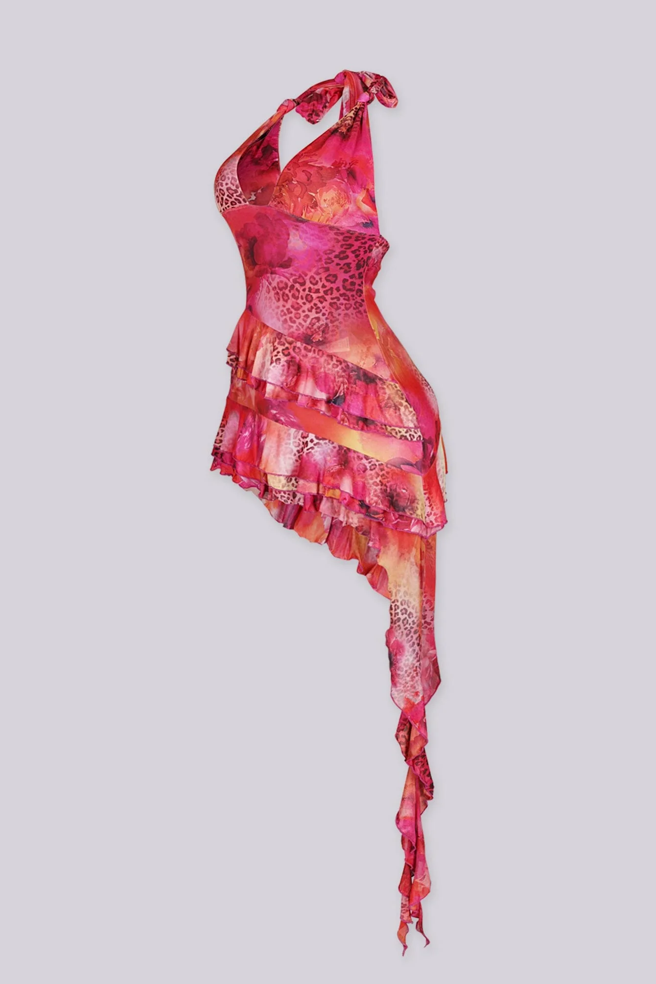 Cherry Kiss Halter Mini Dress - Image 6