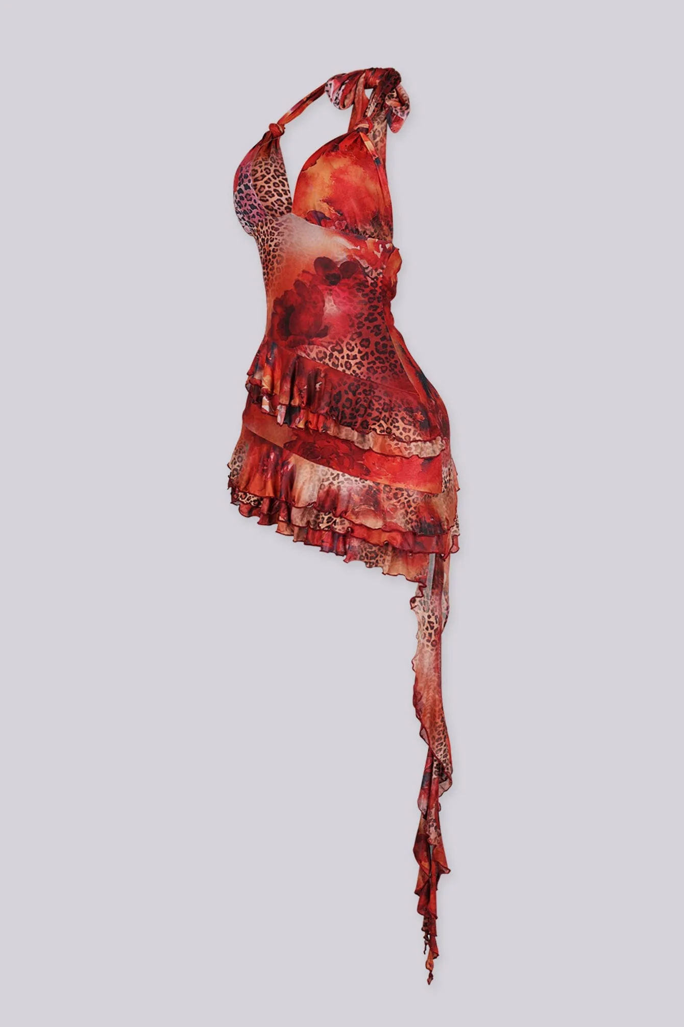Cherry Kiss Halter Mini Dress - Image 7