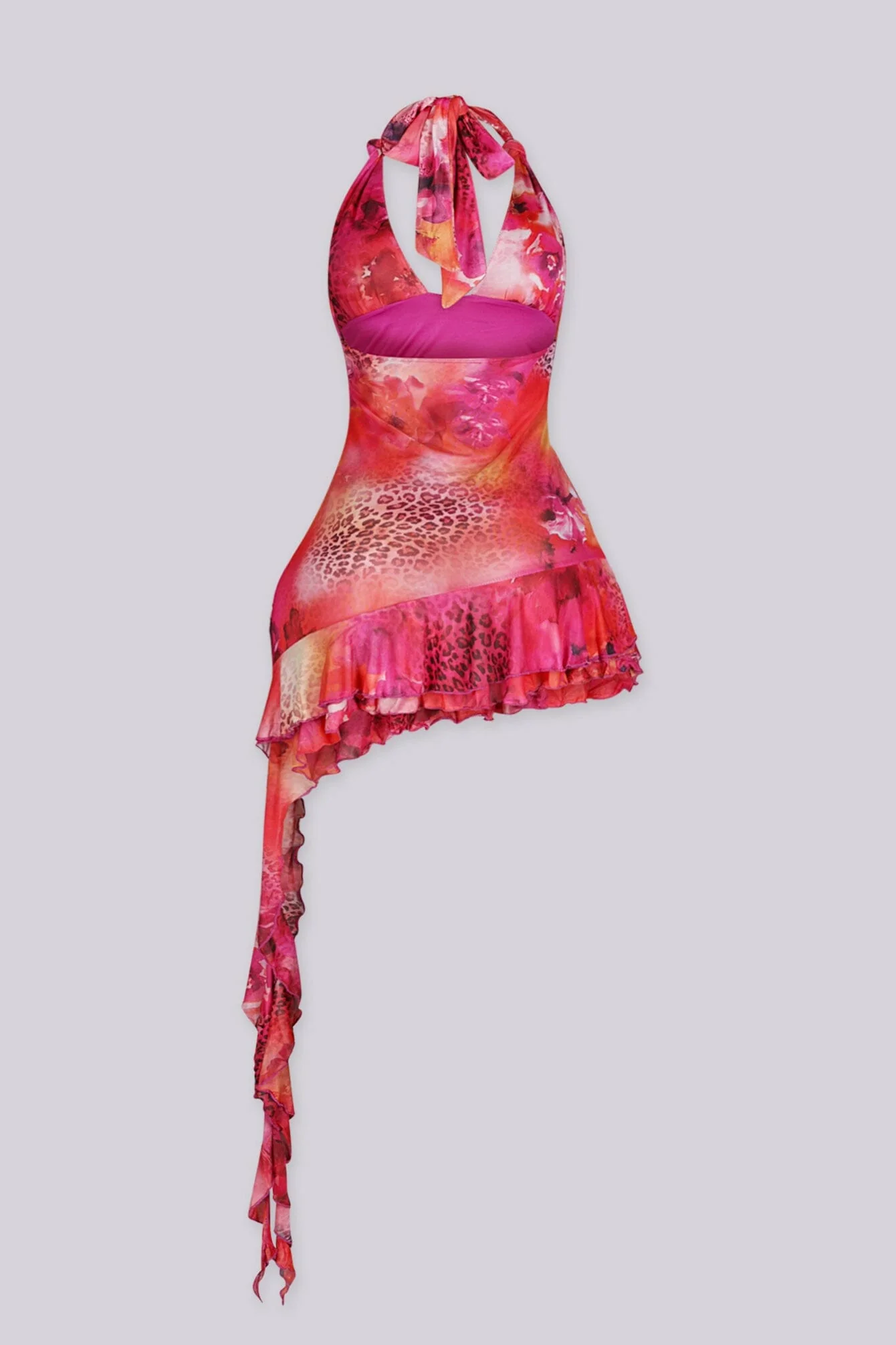 Cherry Kiss Halter Mini Dress - Image 8
