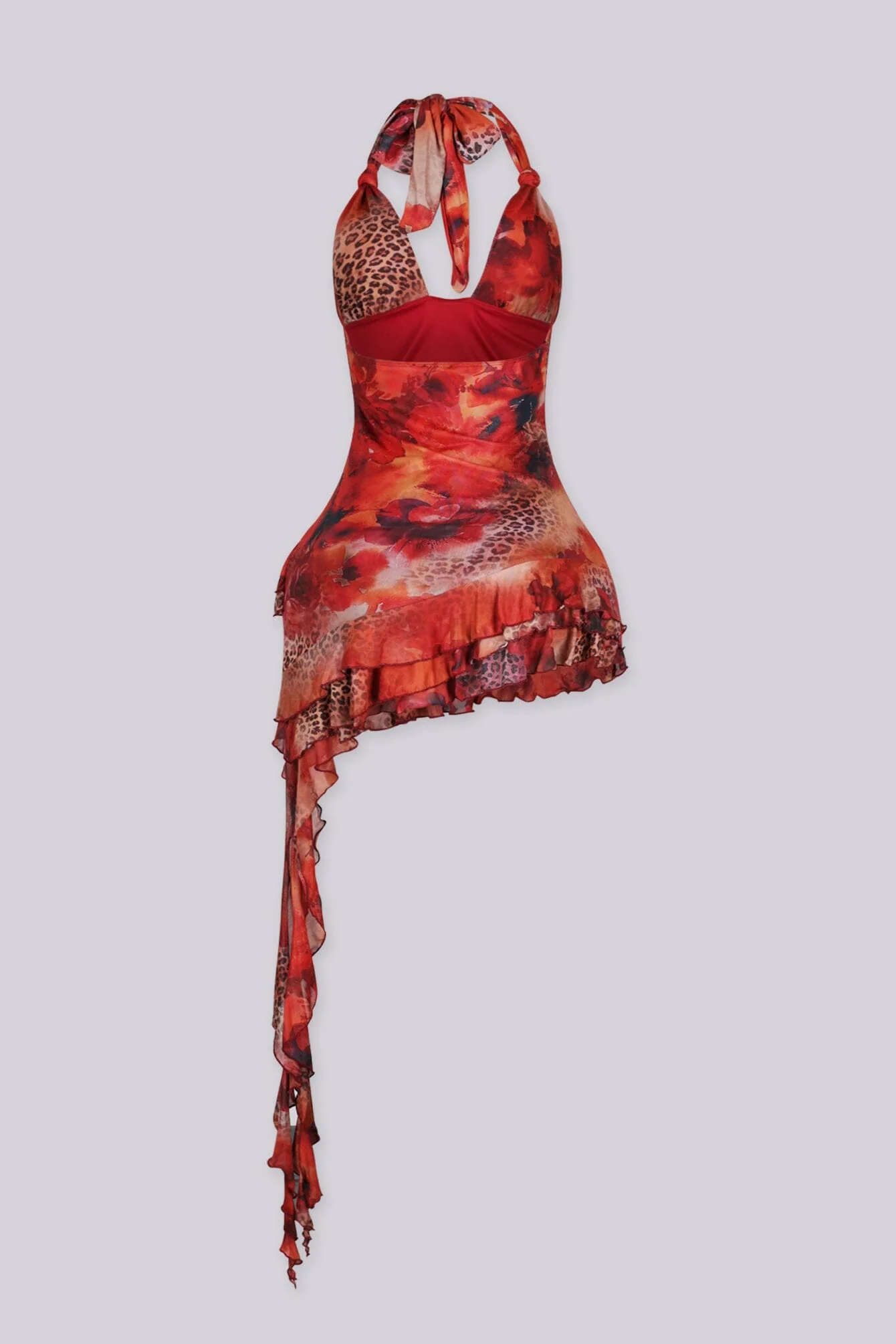 Cherry Kiss Halter Mini Dress - Image 9