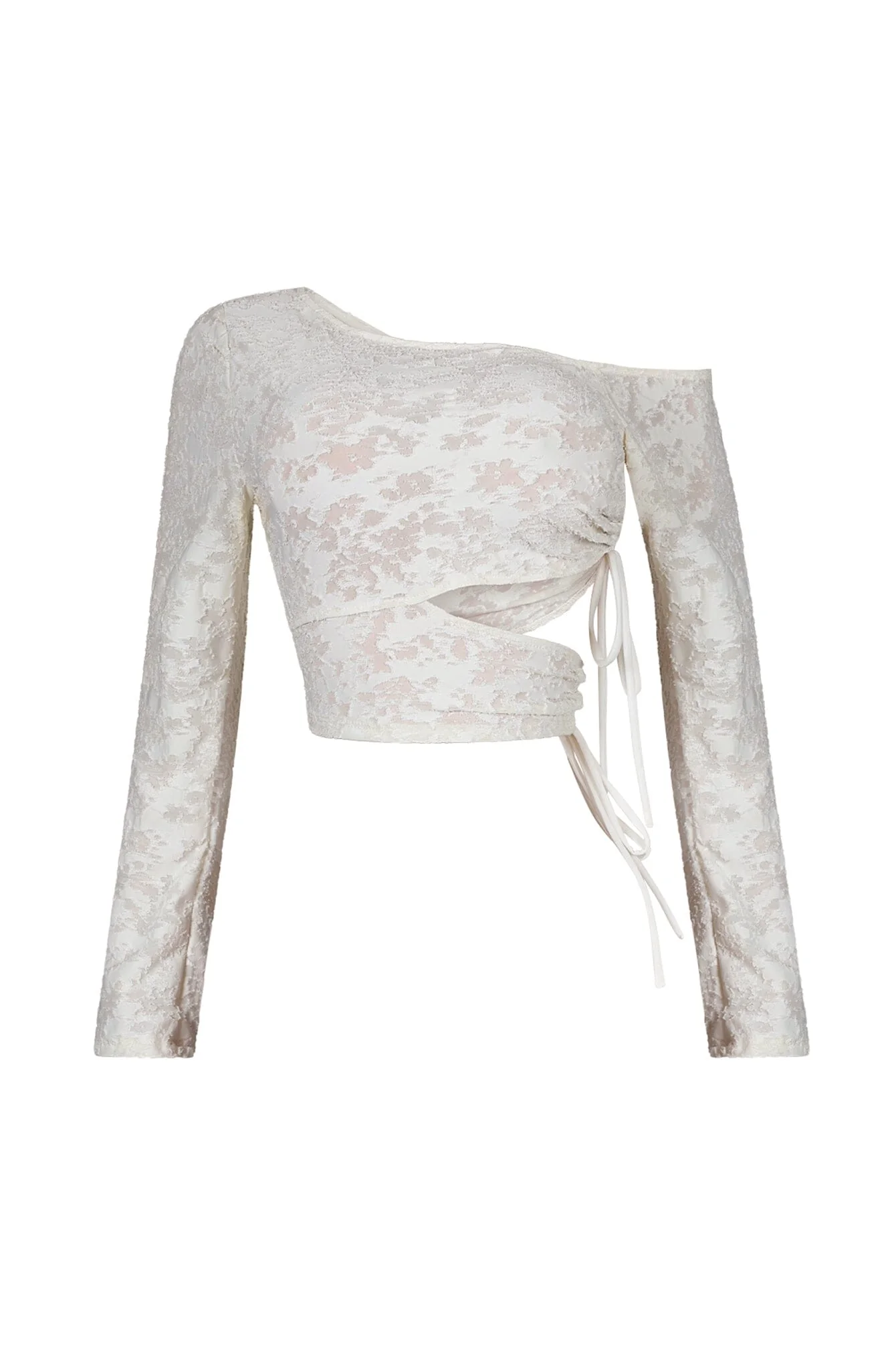 Chloe Burnout Mesh Cutout Top - Image 6