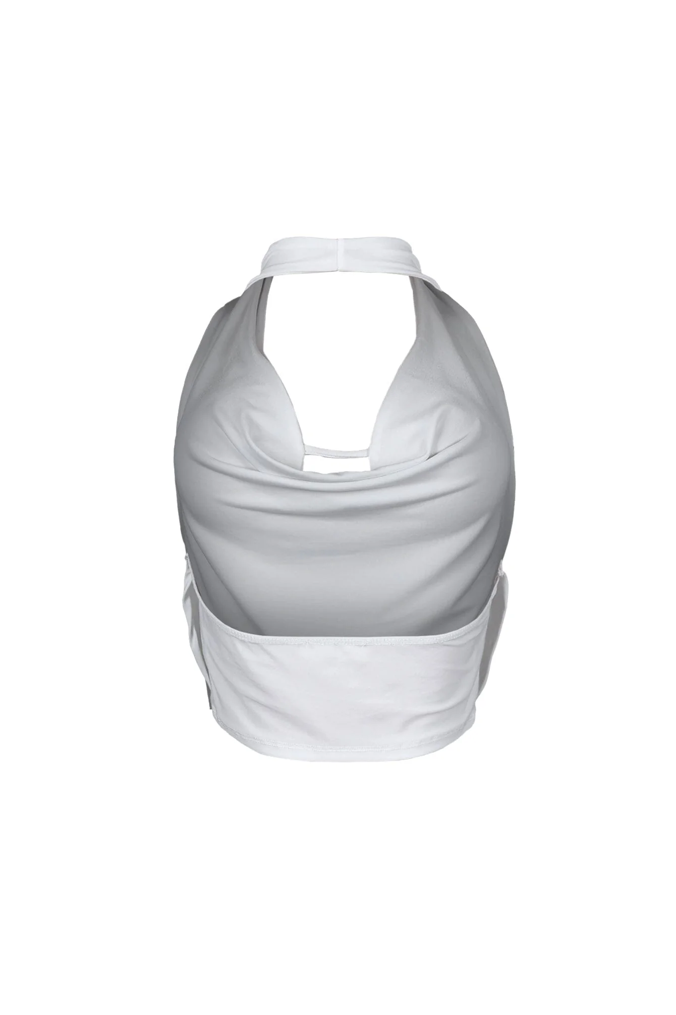 Chrischelle Cowl Neck Halter Crop Top - Image 11