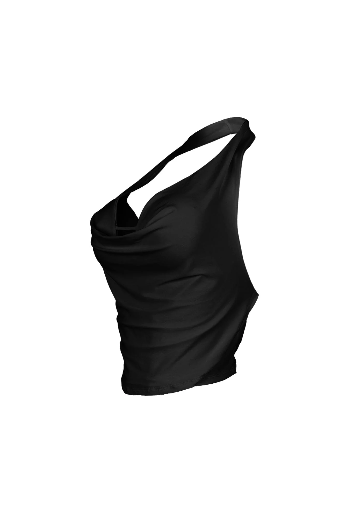 Chrischelle Cowl Neck Halter Crop Top - Image 7