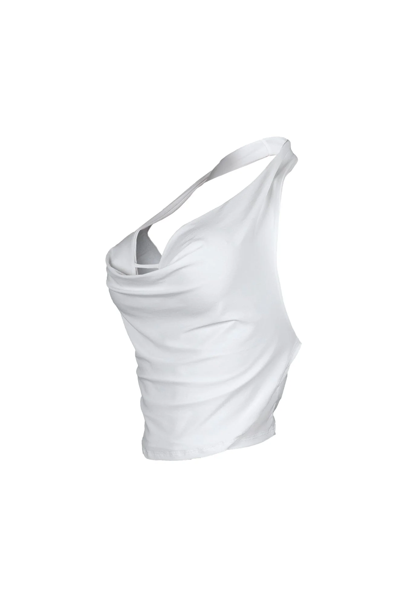 Chrischelle Cowl Neck Halter Crop Top - Image 8