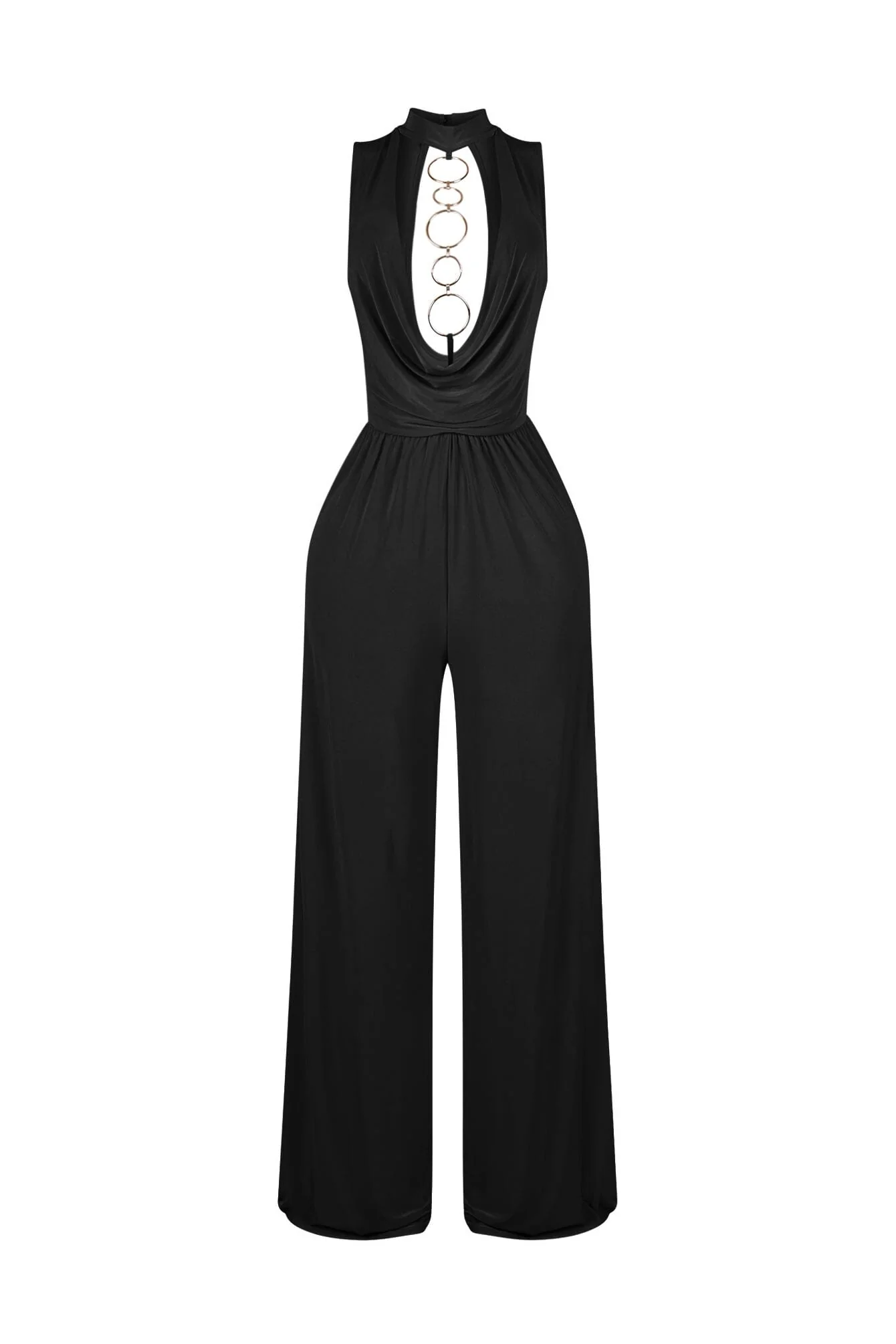 Circle Accent Wide Leg Jumpsuit - Image 5