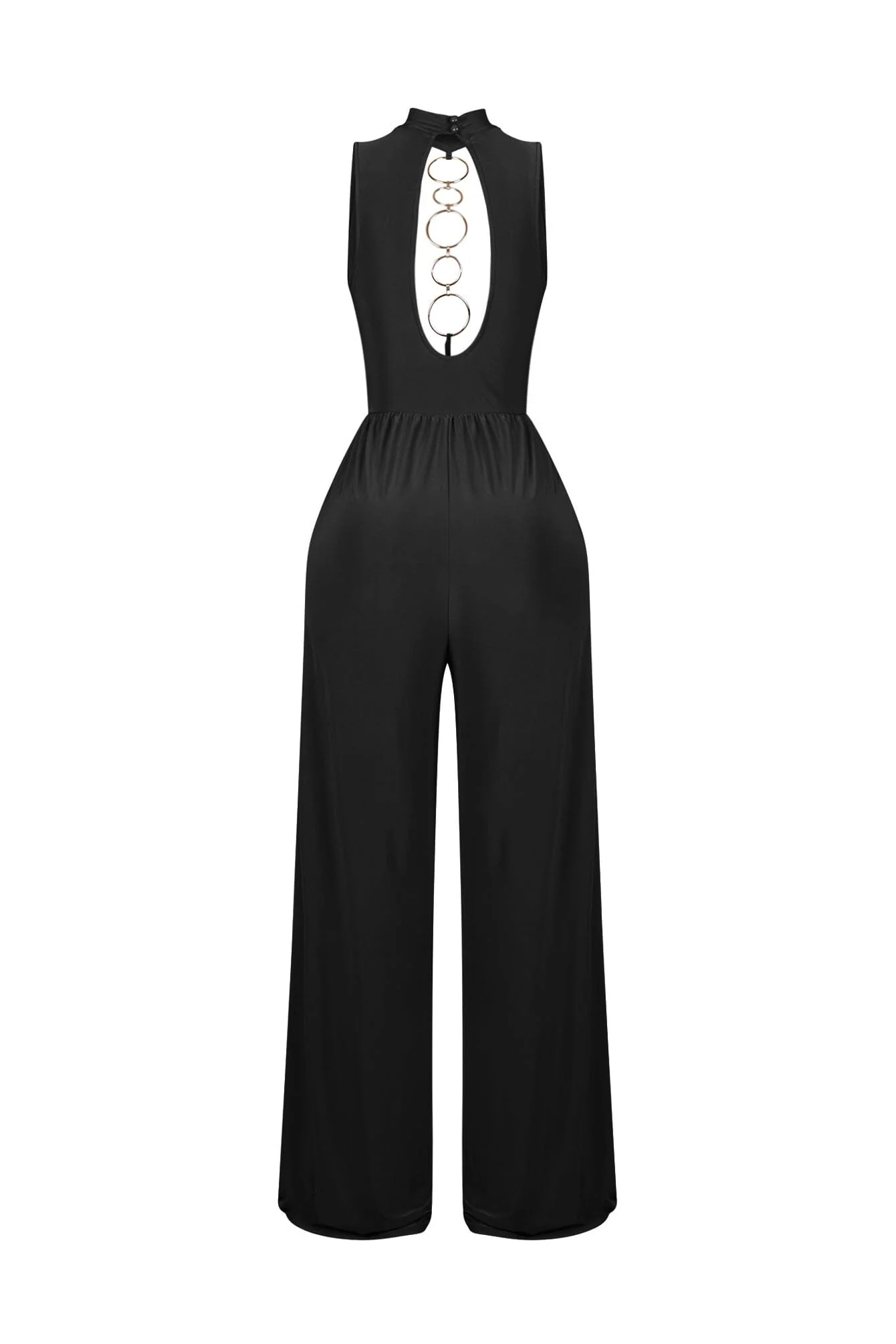 Circle Accent Wide Leg Jumpsuit - Image 9