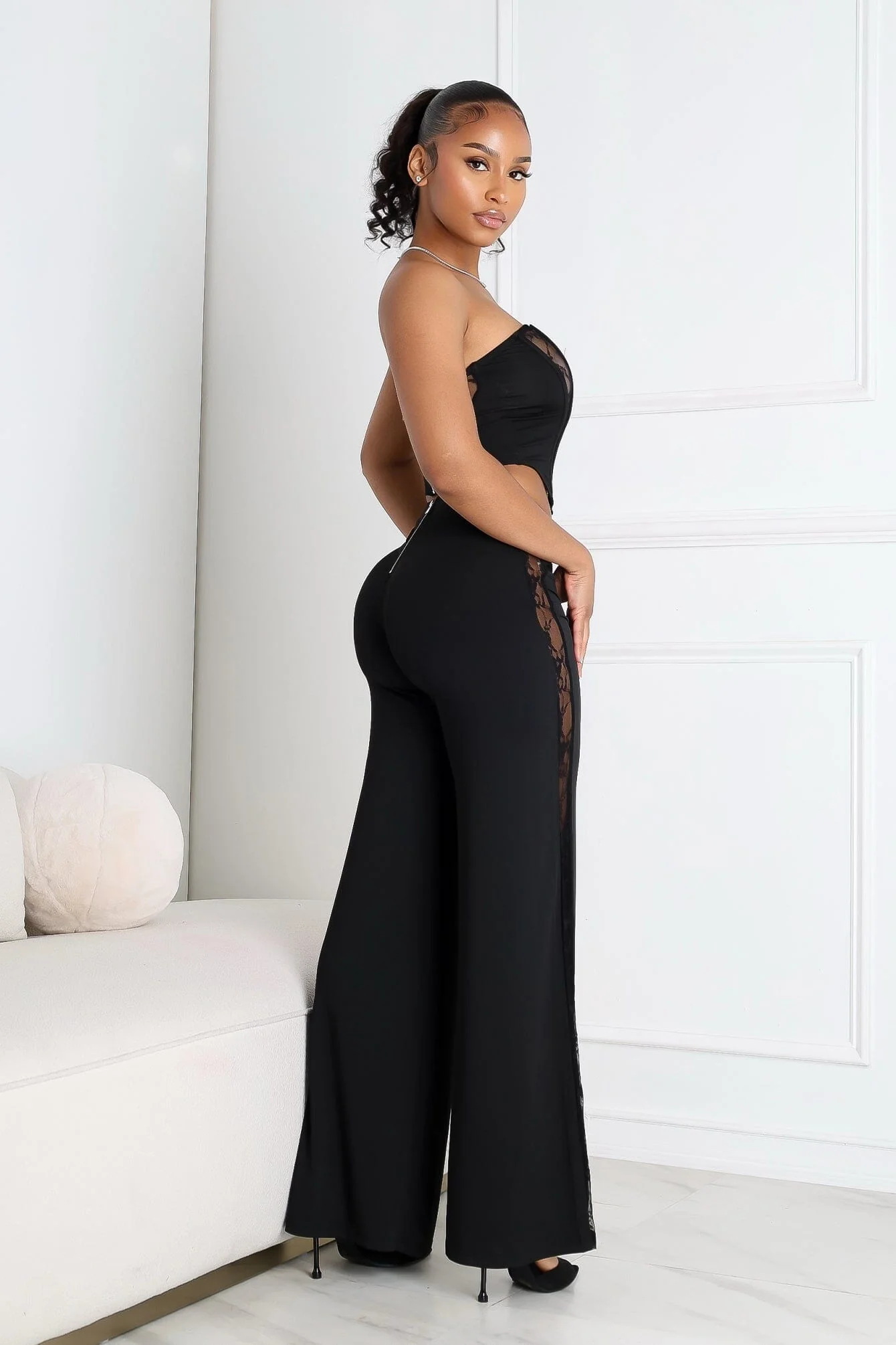 Cirelle Lace Corset Top & Pants SET - Image 2