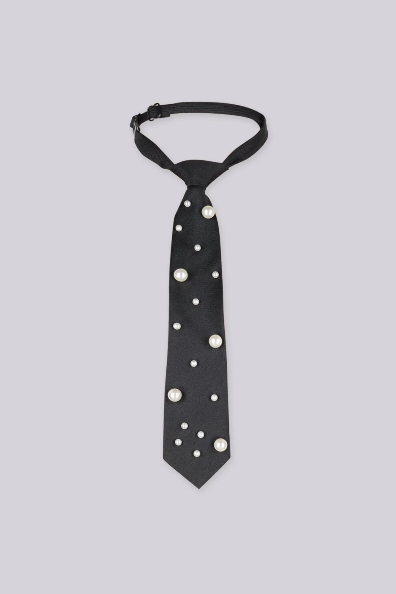Coco Pearl & Rhinestone Embellished Necktie - Image 2