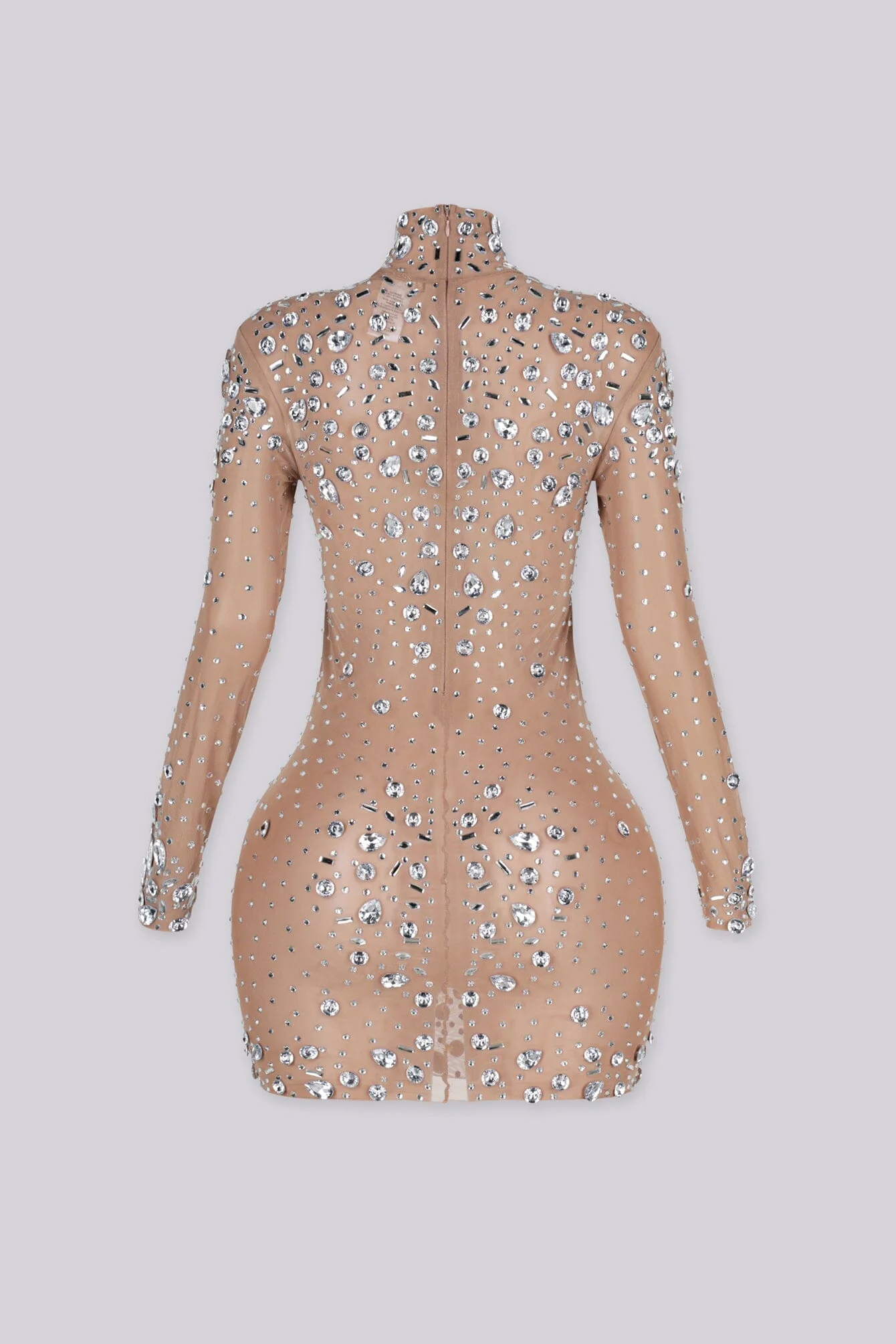 Constellation Crystal Mesh Mini Dress - Image 5