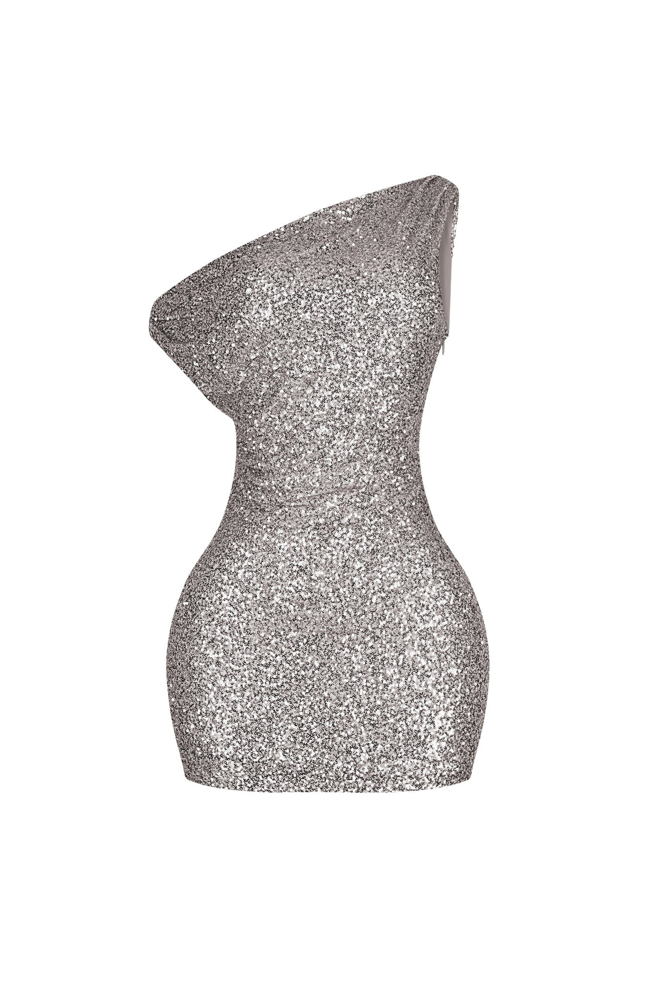 Coralie Sequin One Shoulder Mini Dress - Image 6