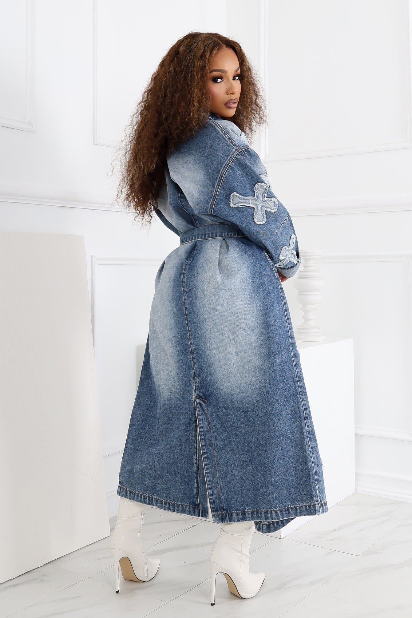 Cross Your Mind Denim Coat - Image 4