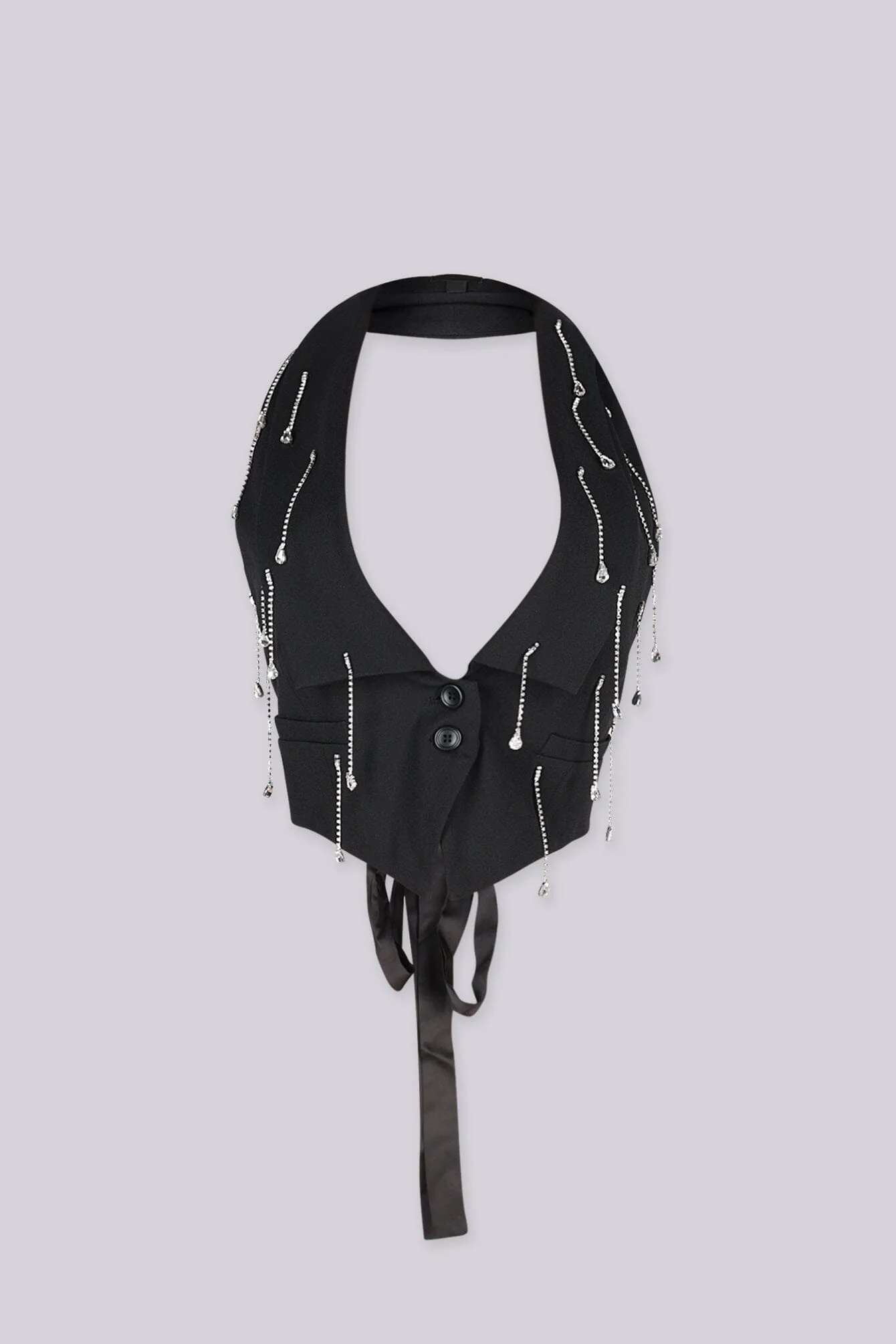 Crystal Rain Halter Vest Top - Image 4