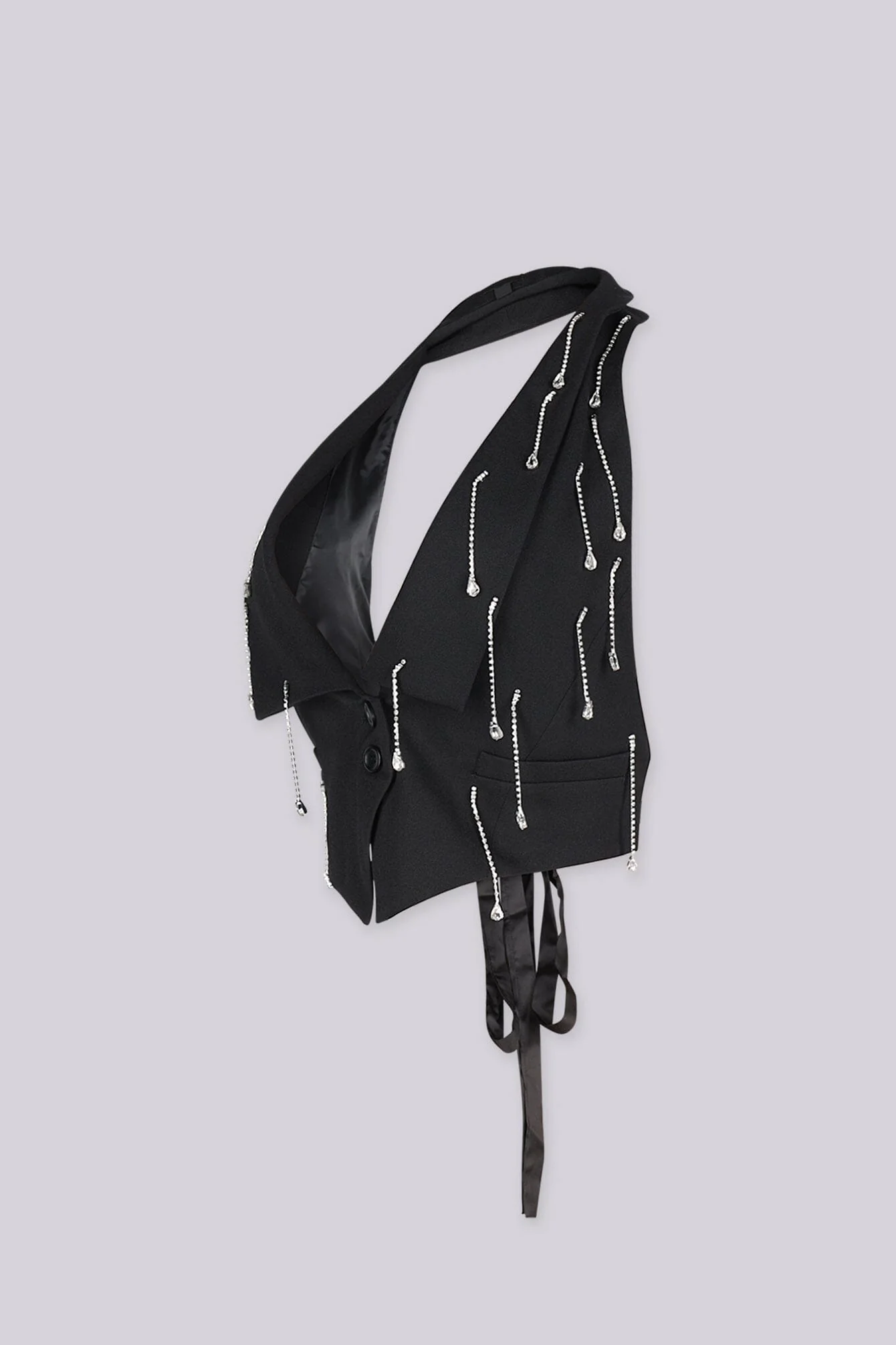 Crystal Rain Halter Vest Top - Image 5