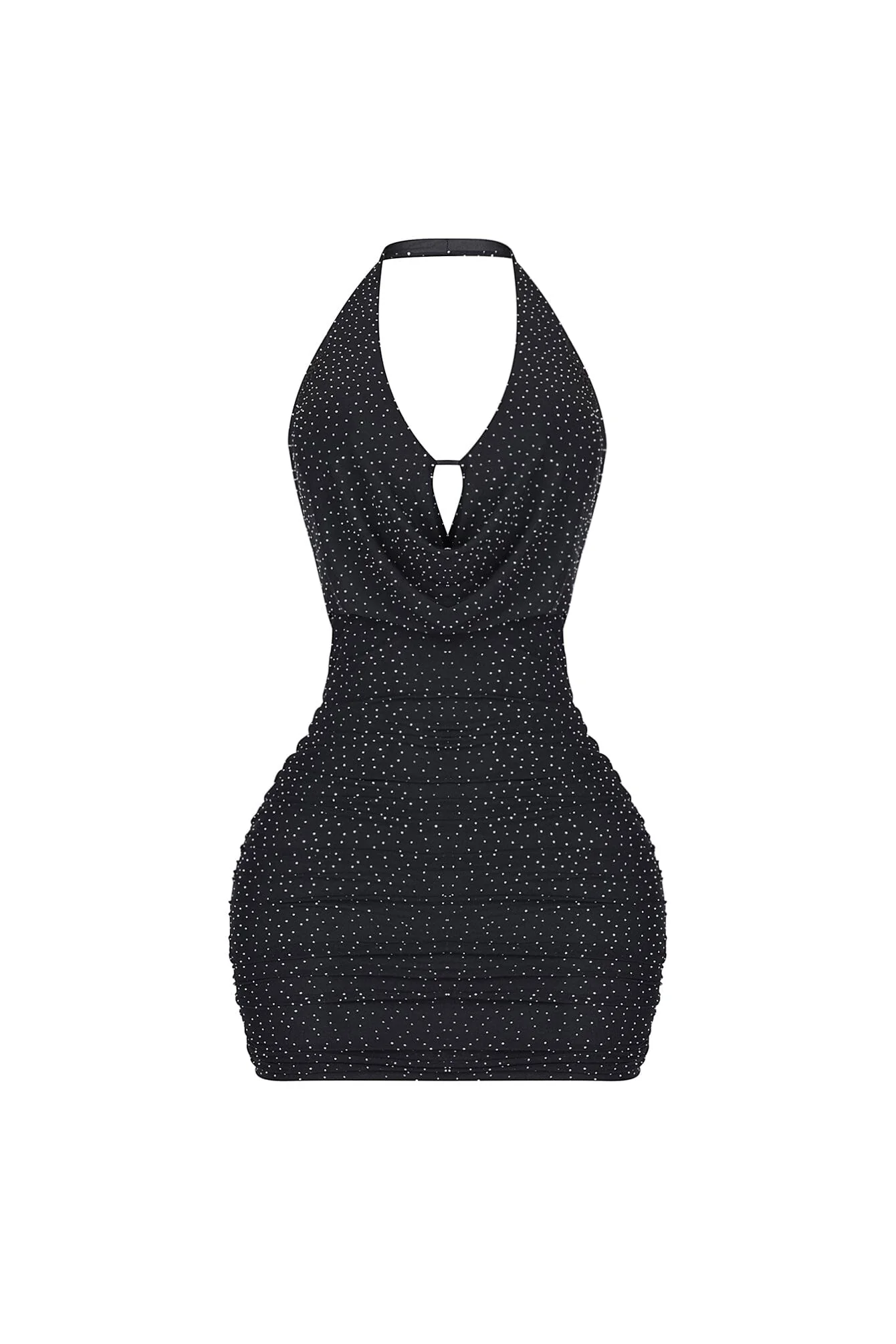 Crystelle Rhinestone Mesh Mini Dress - Image 5