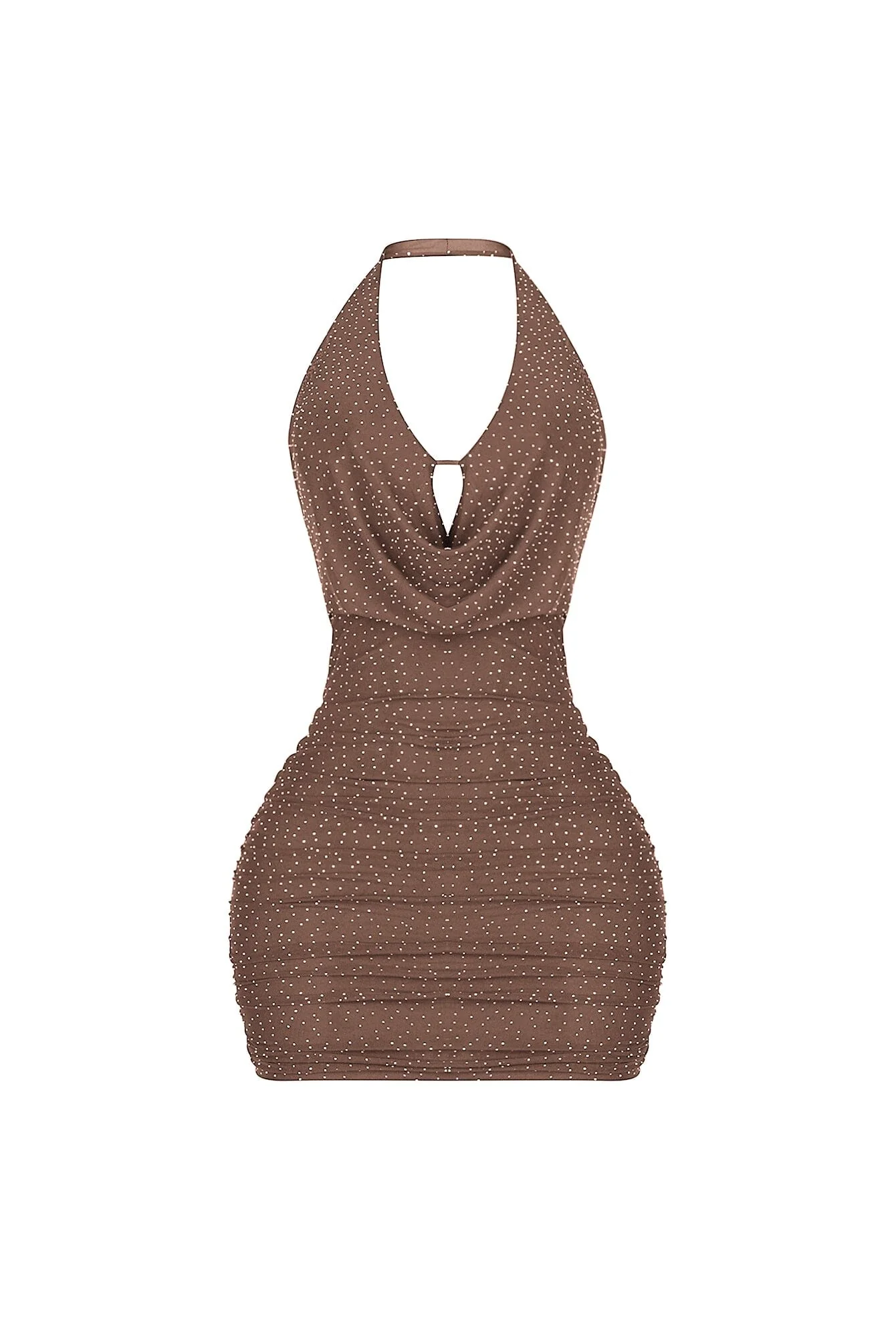 Crystelle Rhinestone Mesh Mini Dress - Image 6